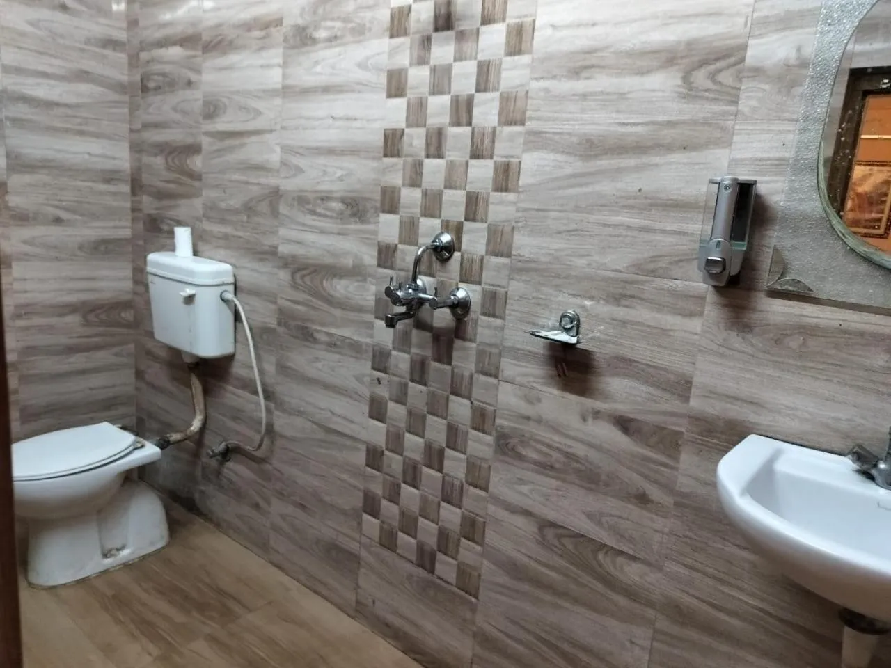 Bathroom in DS Residency Varanasi-Near Temple n Ghat-Parking