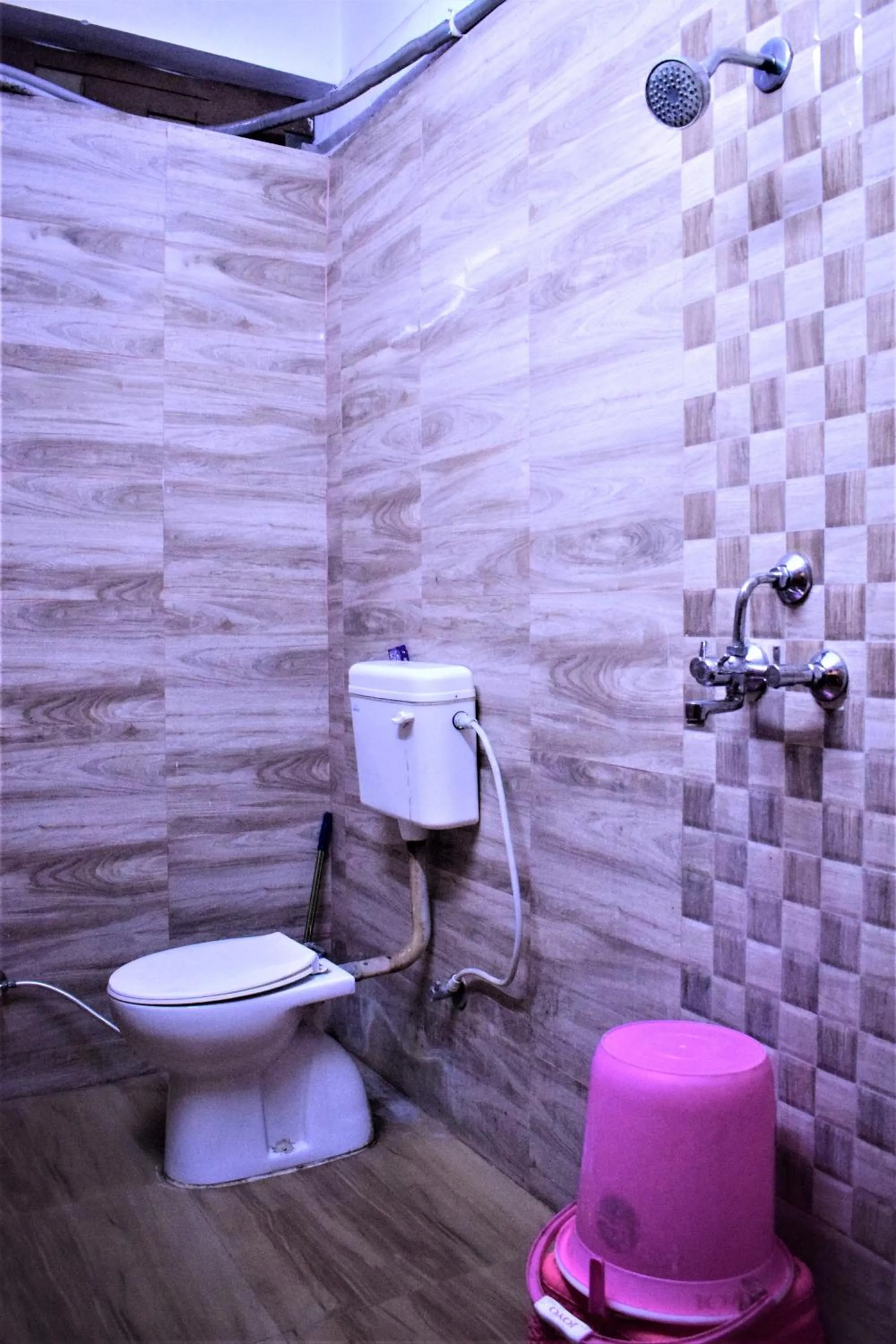 Bathroom in DS Residency Varanasi-Near Temple n Ghat-Parking