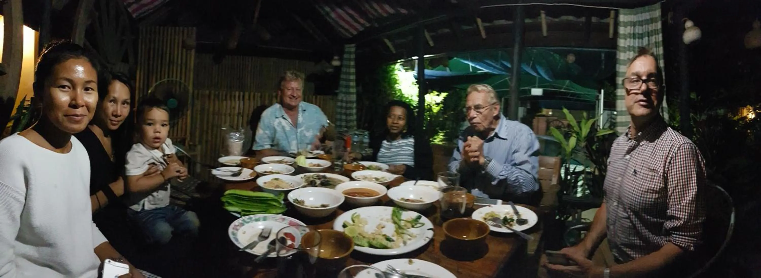 People in Bamboo Garden