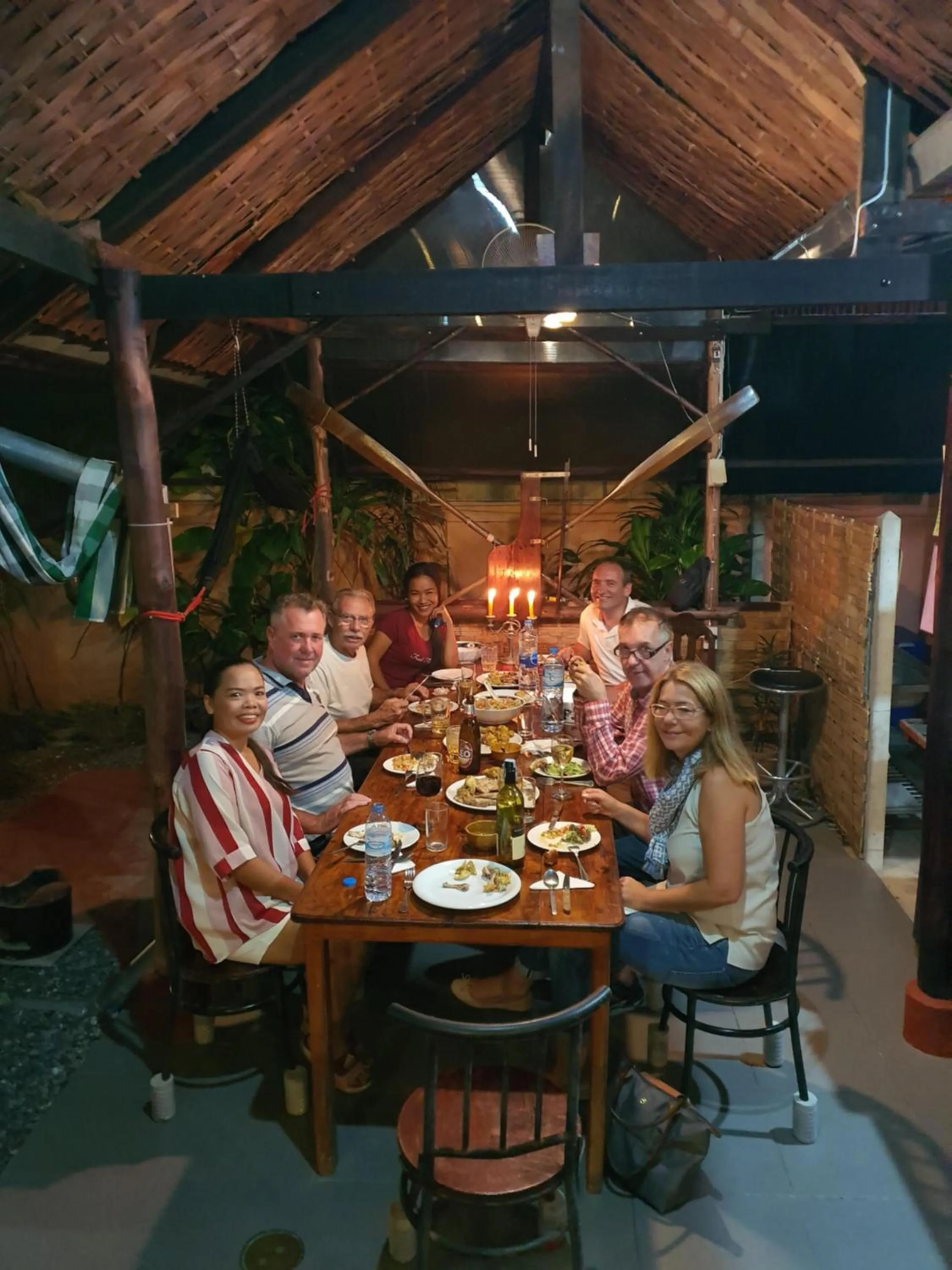 People in Bamboo Garden