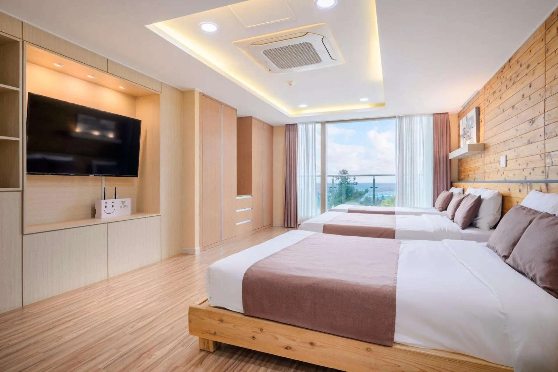 Bed in Jeju M Resort