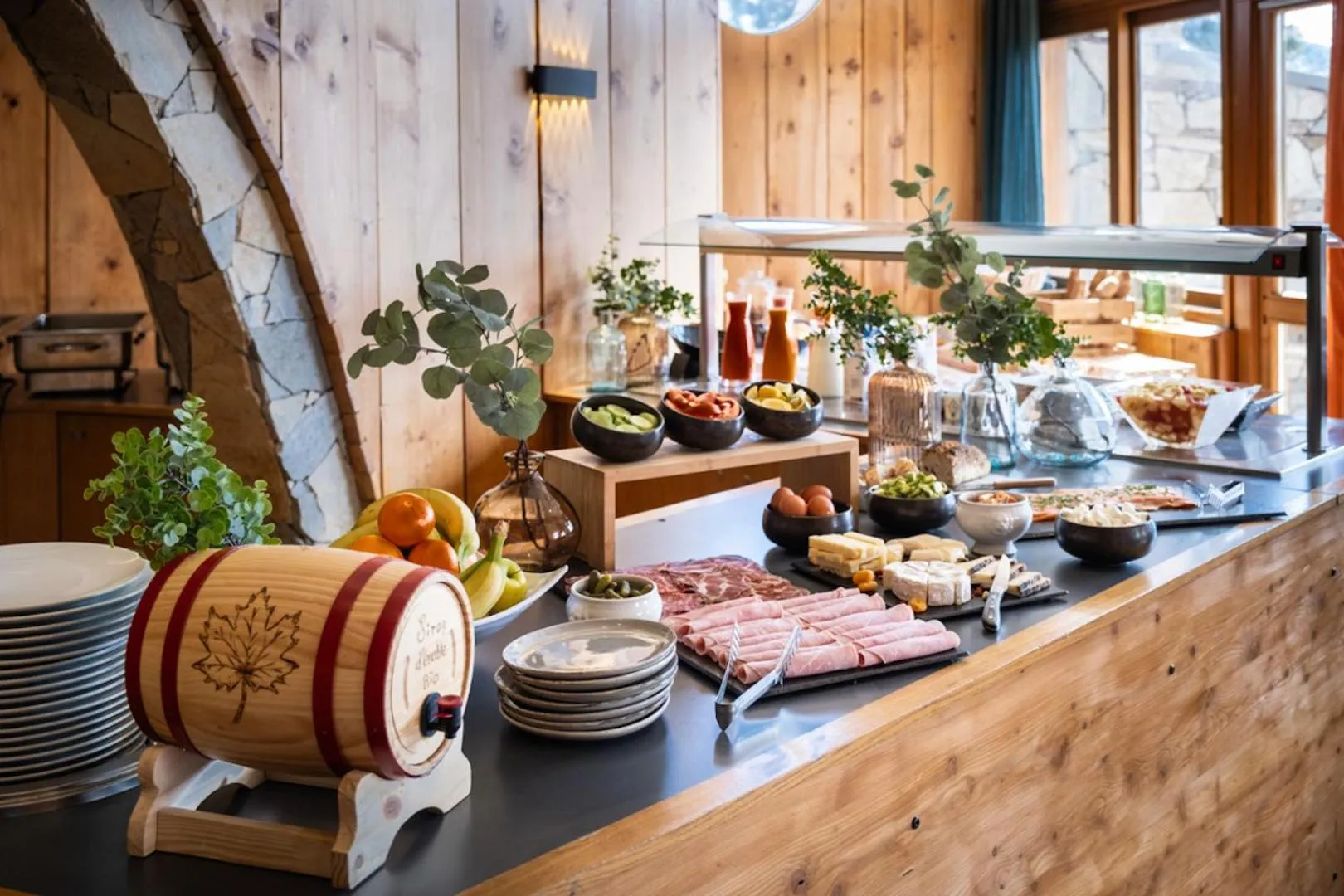 Continental breakfast in Royal Ours Blanc Boutique Hôtel & Spa