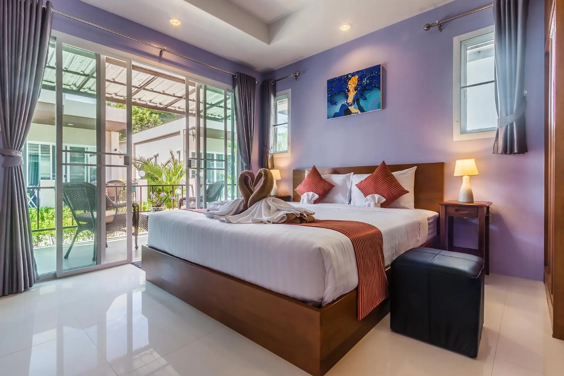 Bed in Thuan Resort