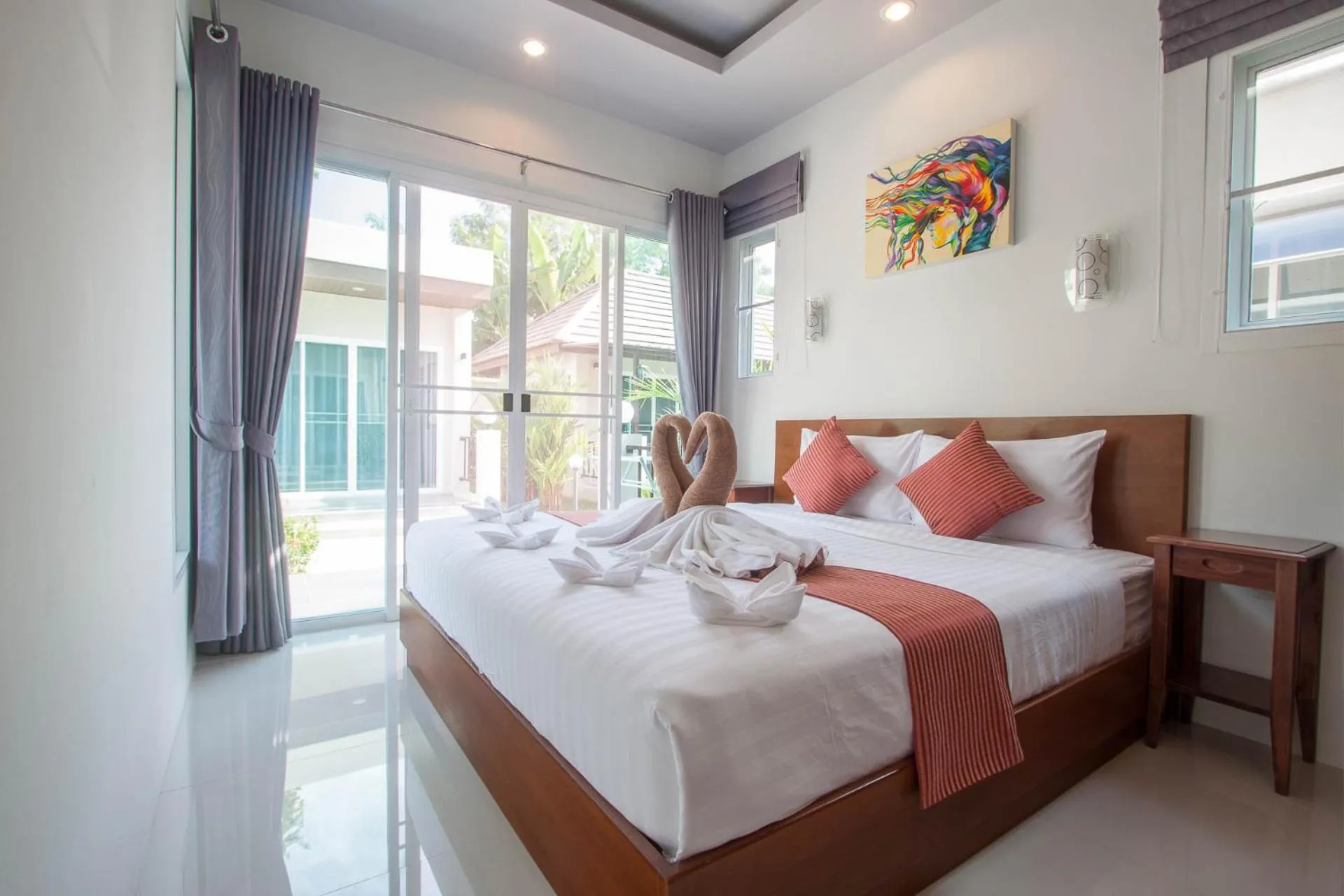 Bed in Thuan Resort