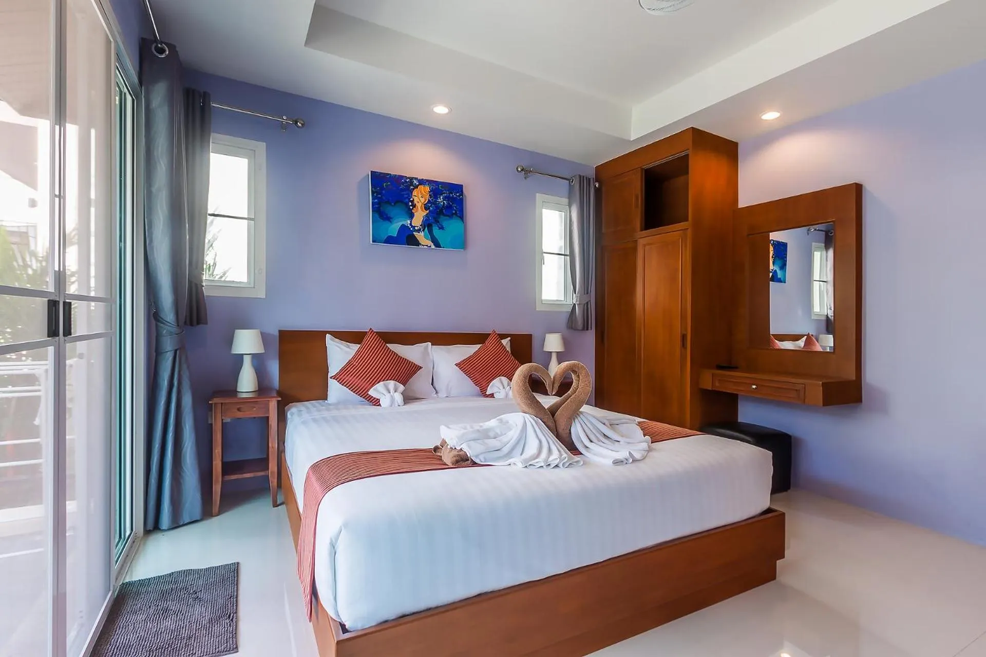 Bed in Thuan Resort