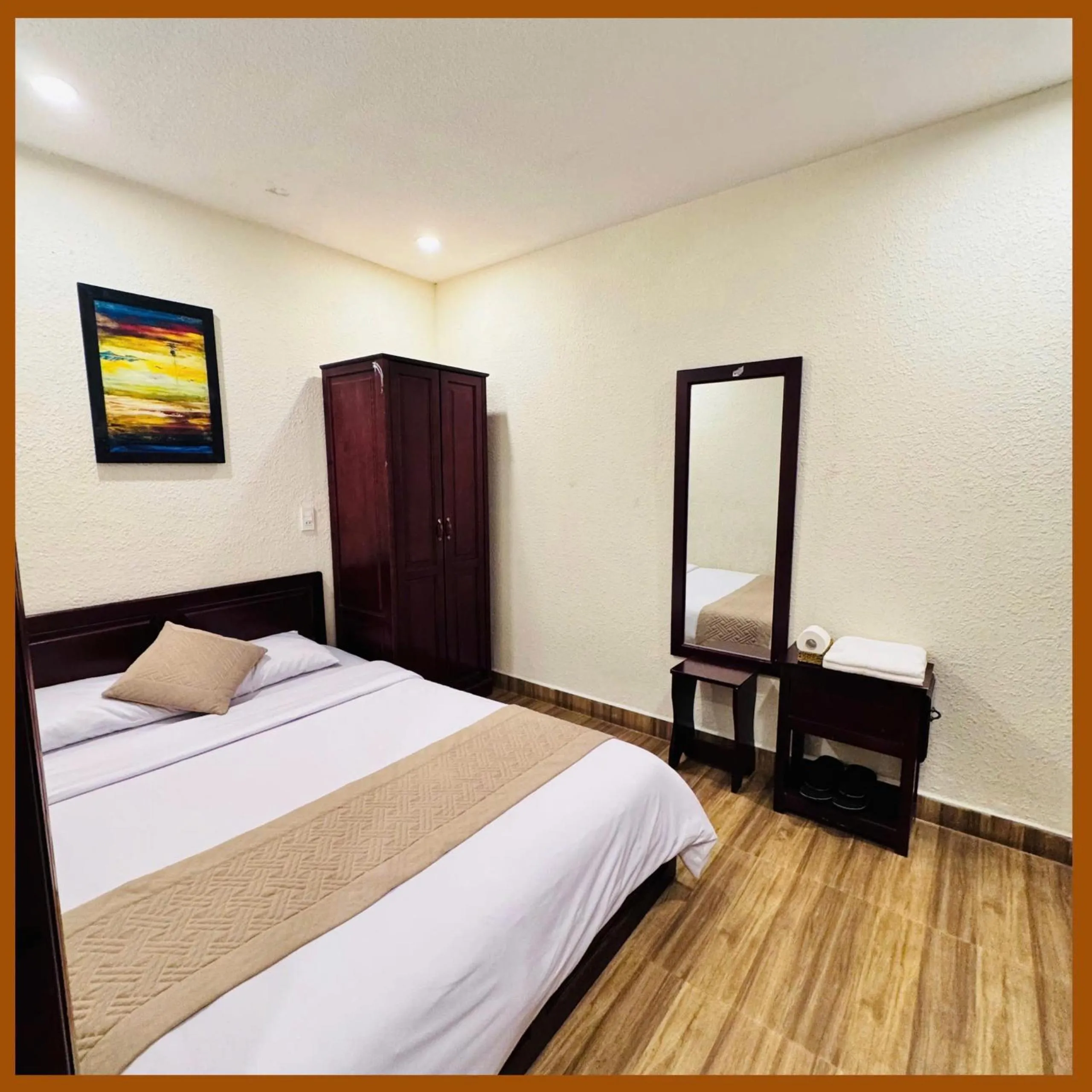 Bed in Nam Xuan Premium Hotel