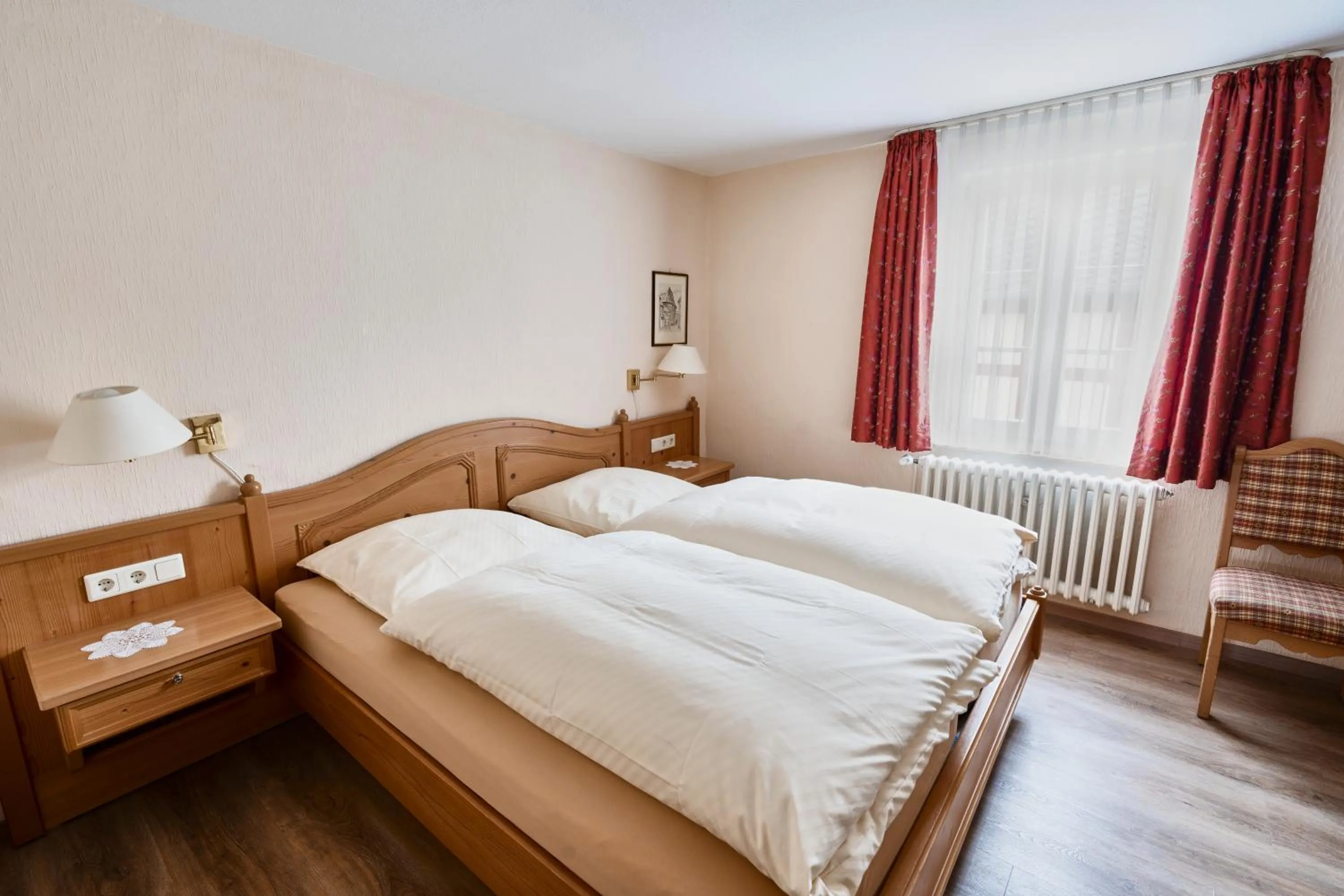 Photo of the whole room, Bed in Gästehaus Korf