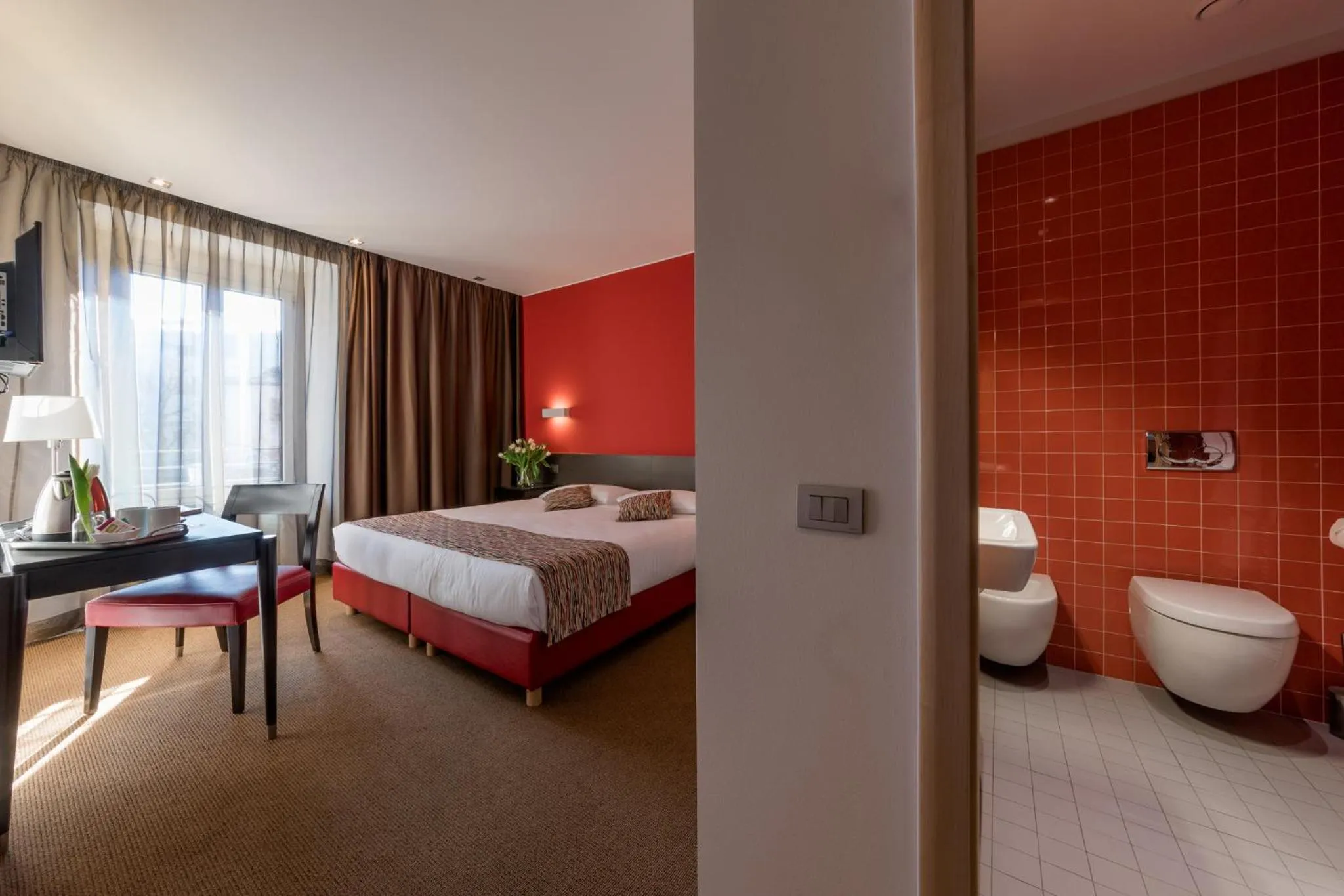 Bed in Hotel Valeria