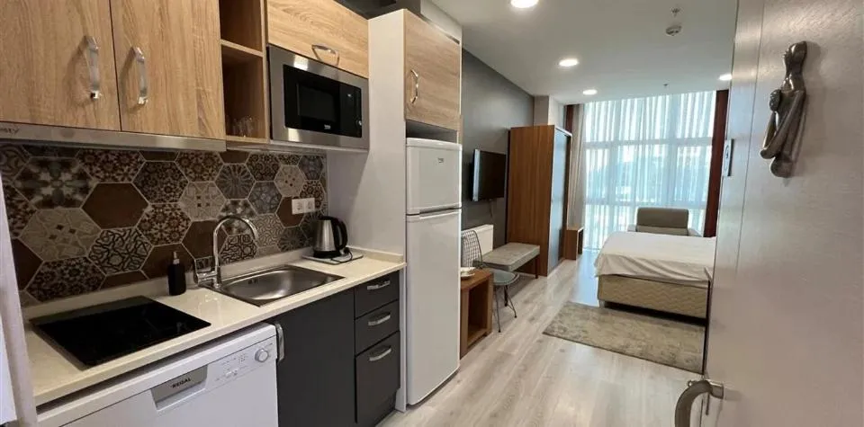 Communal kitchen, Bed in Zin D Home Dudullu Otel