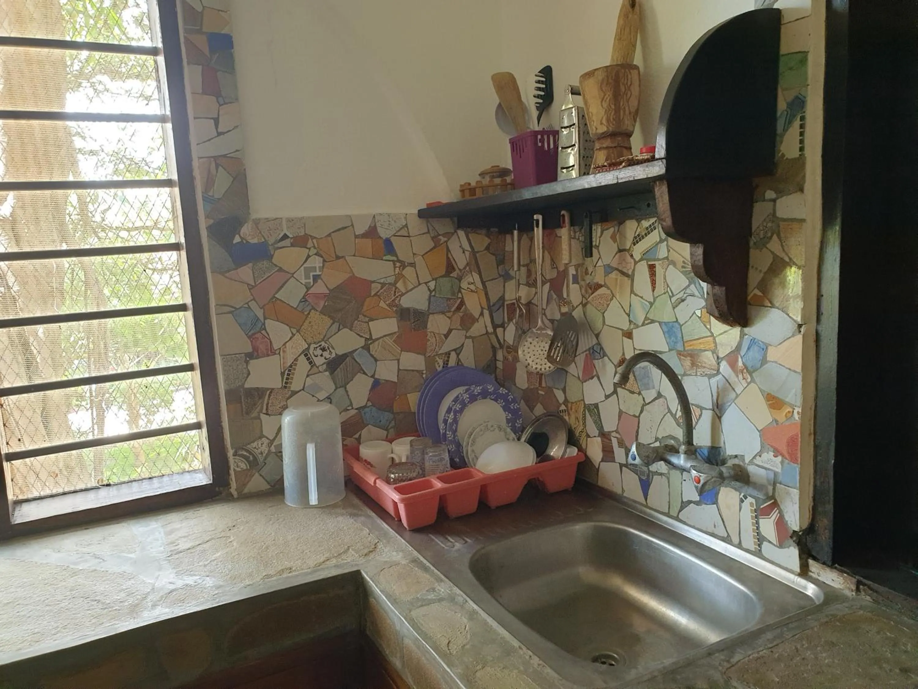 Kitchen or kitchenette in Marijani Holiday Resort