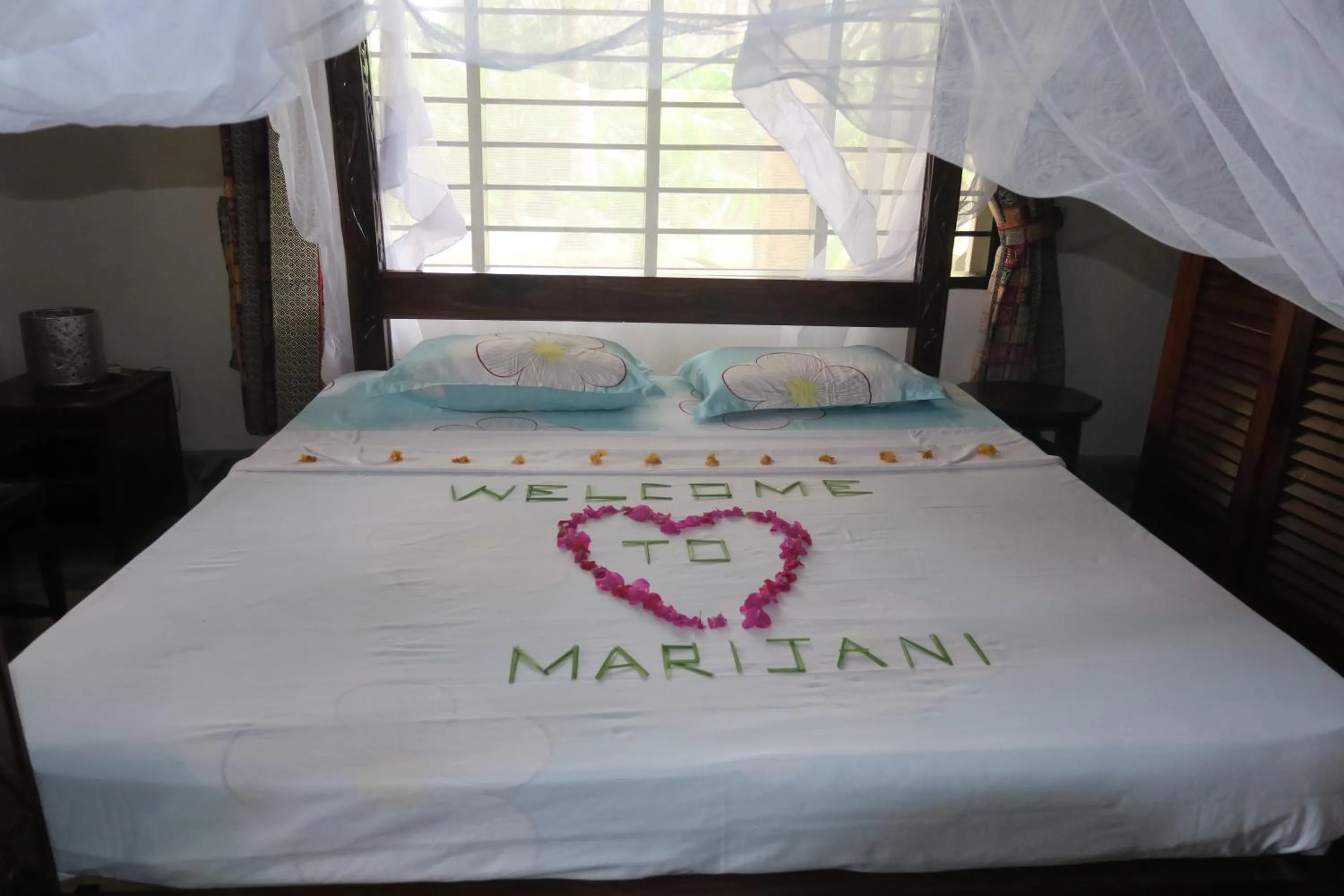 Bed in Marijani Holiday Resort