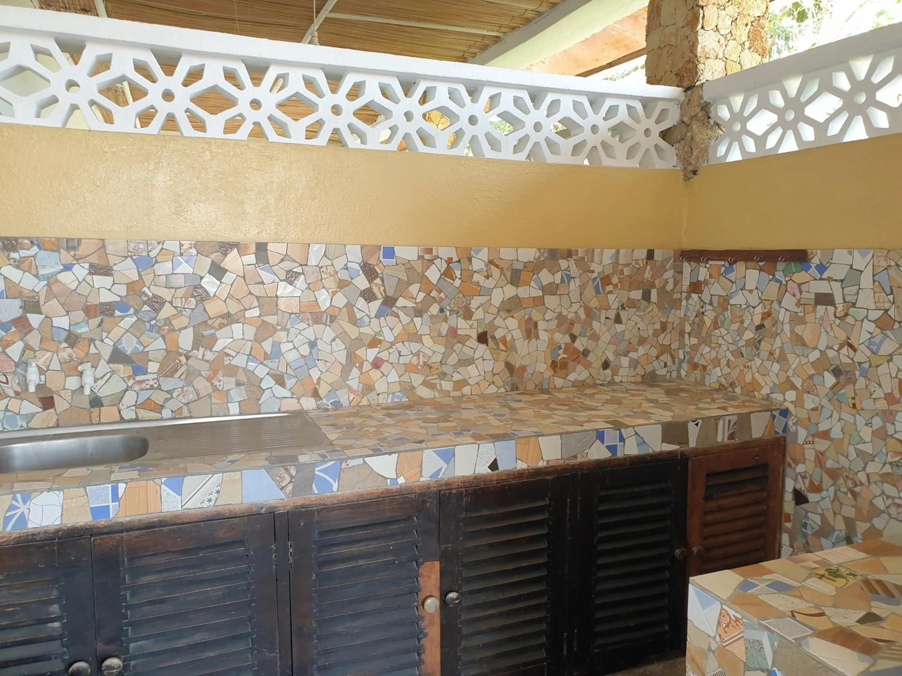 Kitchen or kitchenette in Marijani Holiday Resort