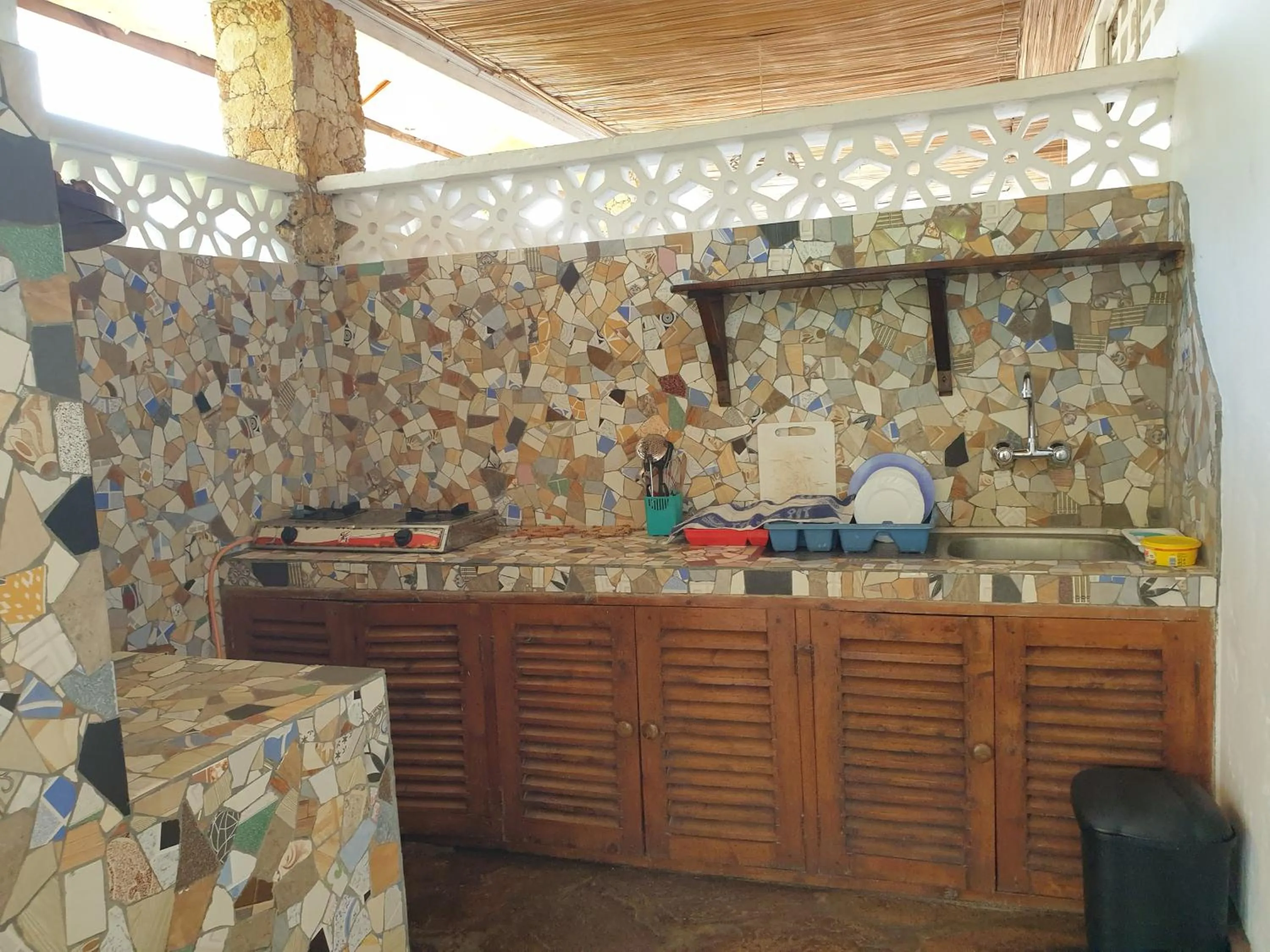 Kitchen or kitchenette in Marijani Holiday Resort