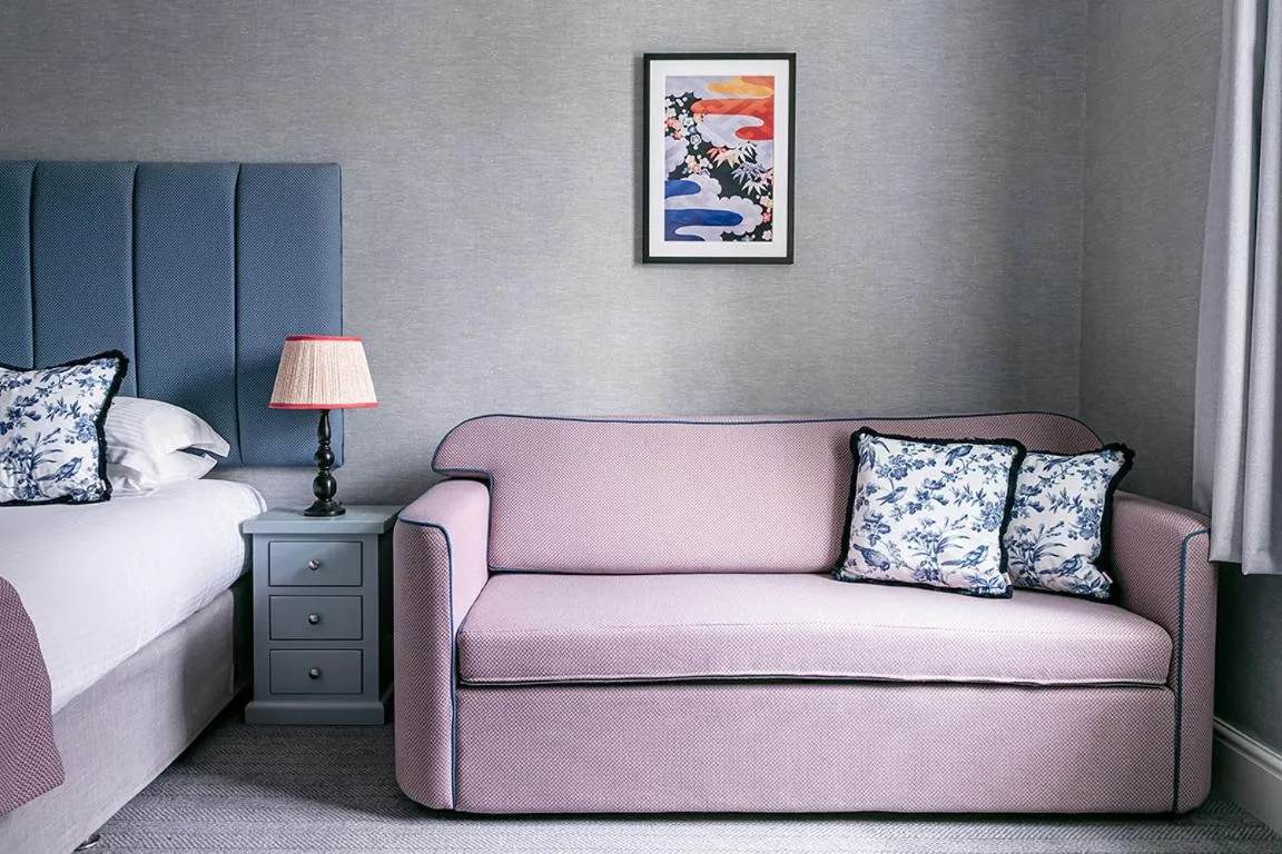 Seating area in Craig Manor