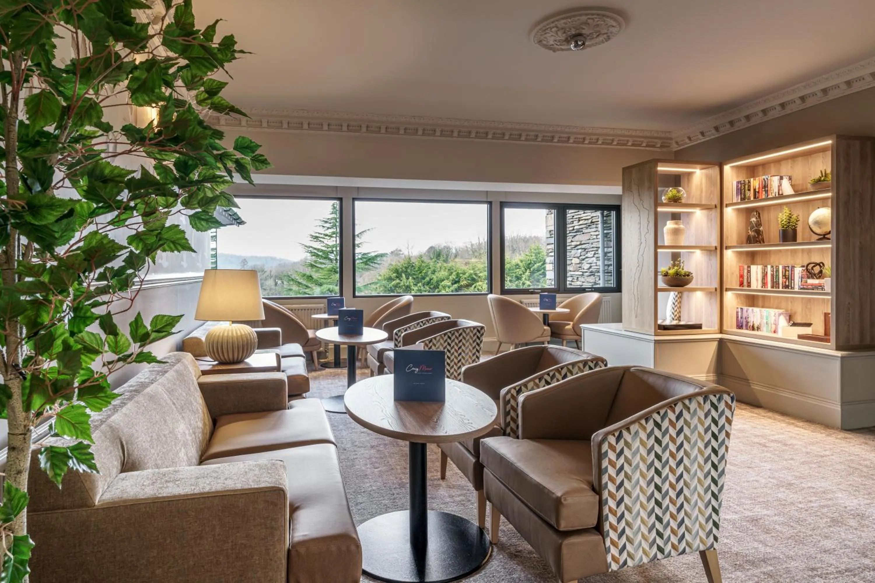 Seating area in Craig Manor