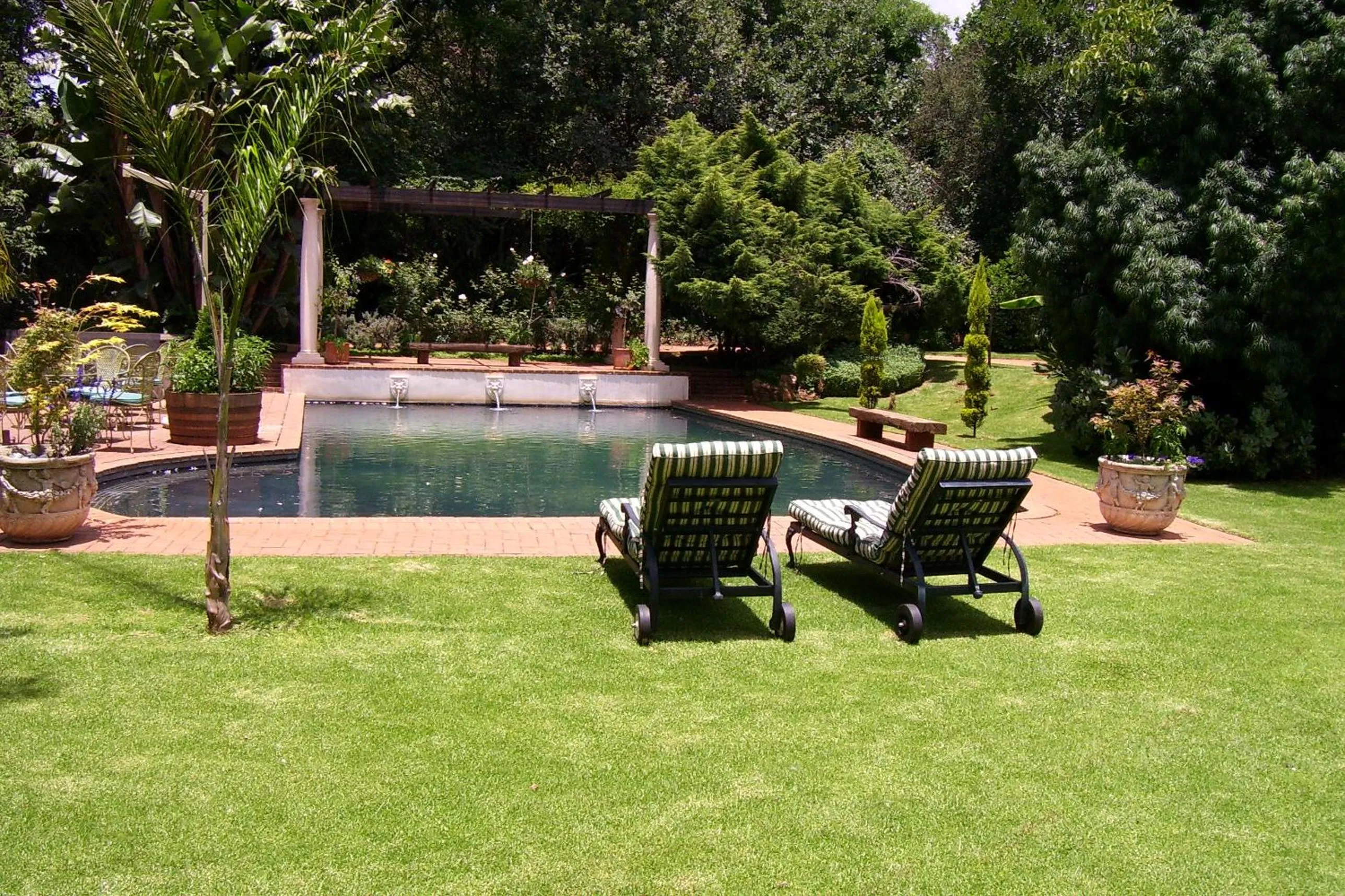 Patio in Foxwood House Boutique Hotel