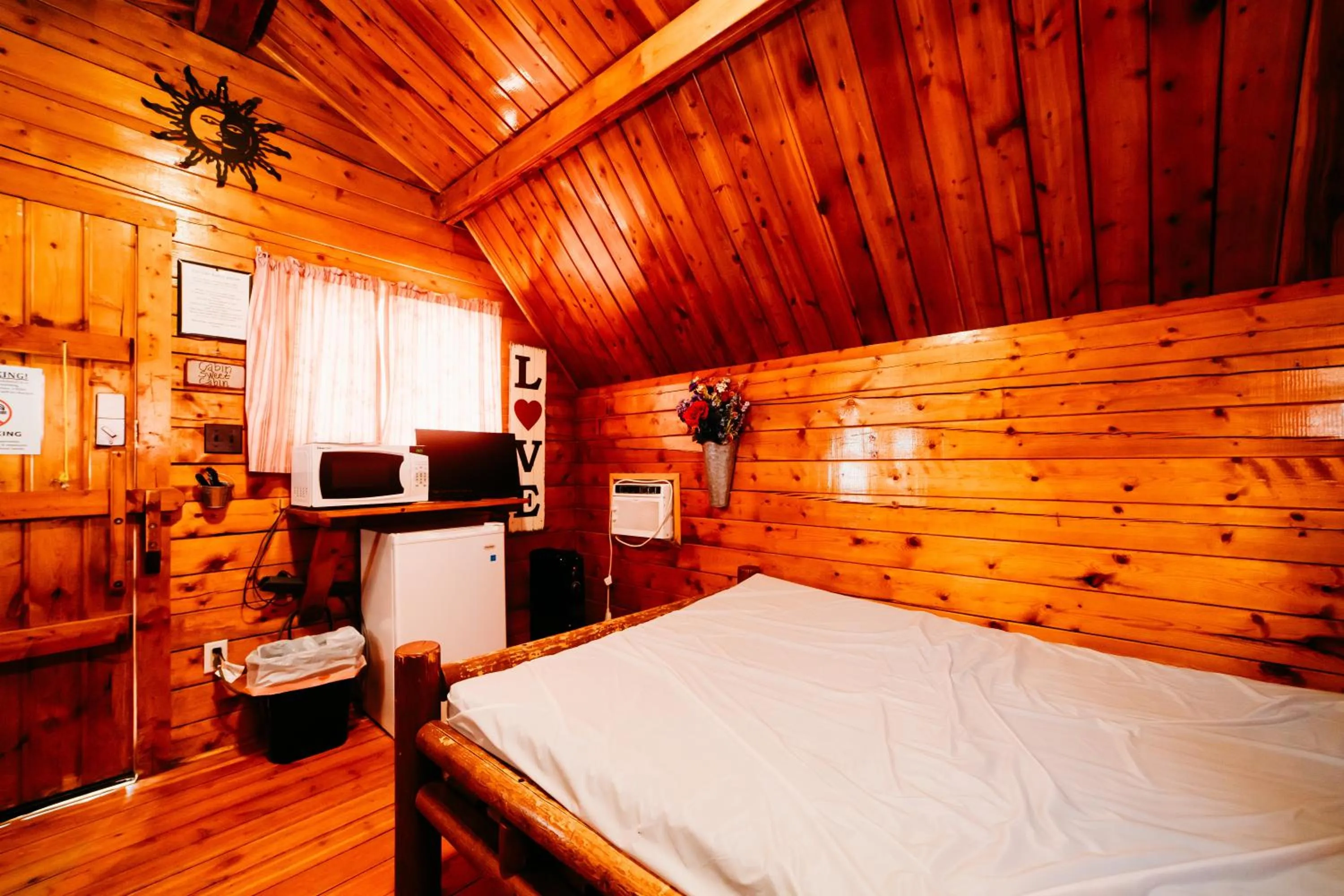 Bed in La Junta Colorado Cabins