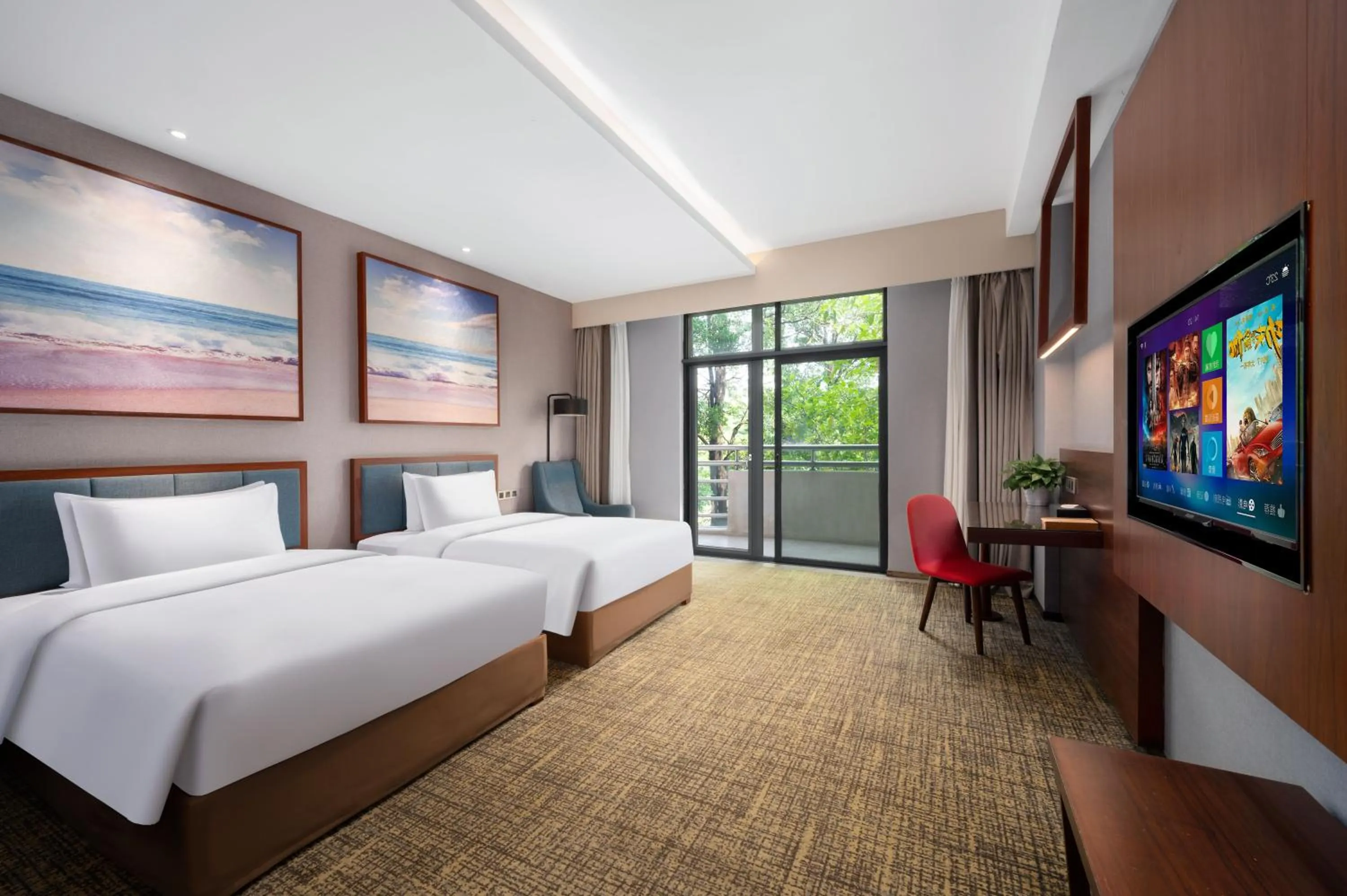 Bedroom, Bed in Ausotel Smart Baiyun International Airport T2-Free 24-hour airport pick-up