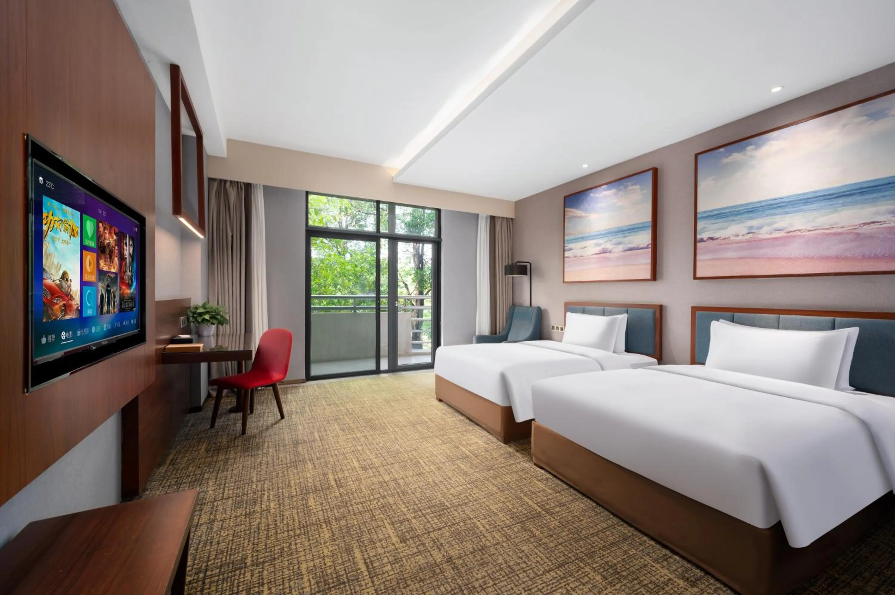 Bedroom, Bed in Ausotel Smart Baiyun International Airport T2-Free 24-hour airport pick-up
