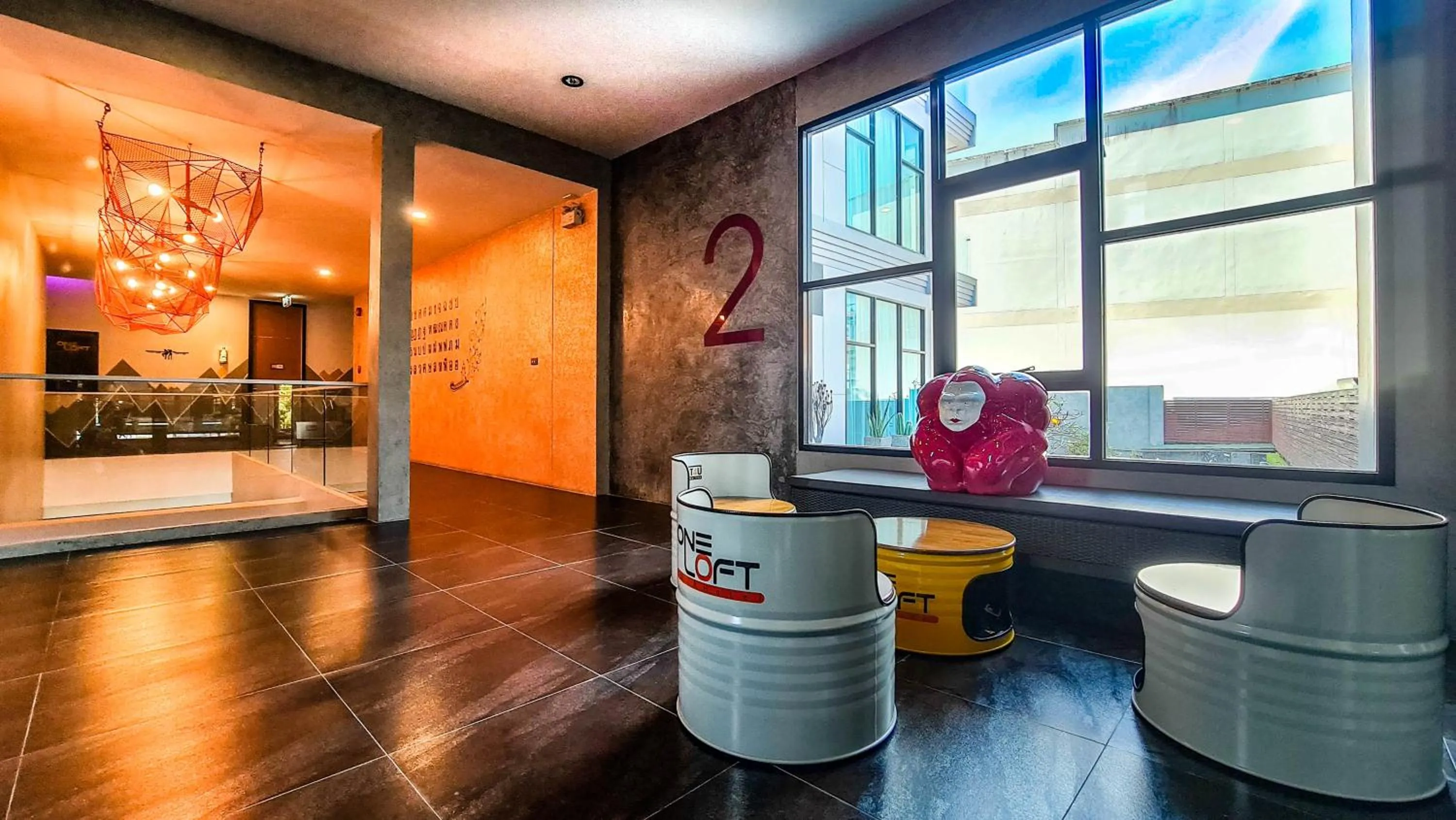 Seating area in OneLoft Hotel