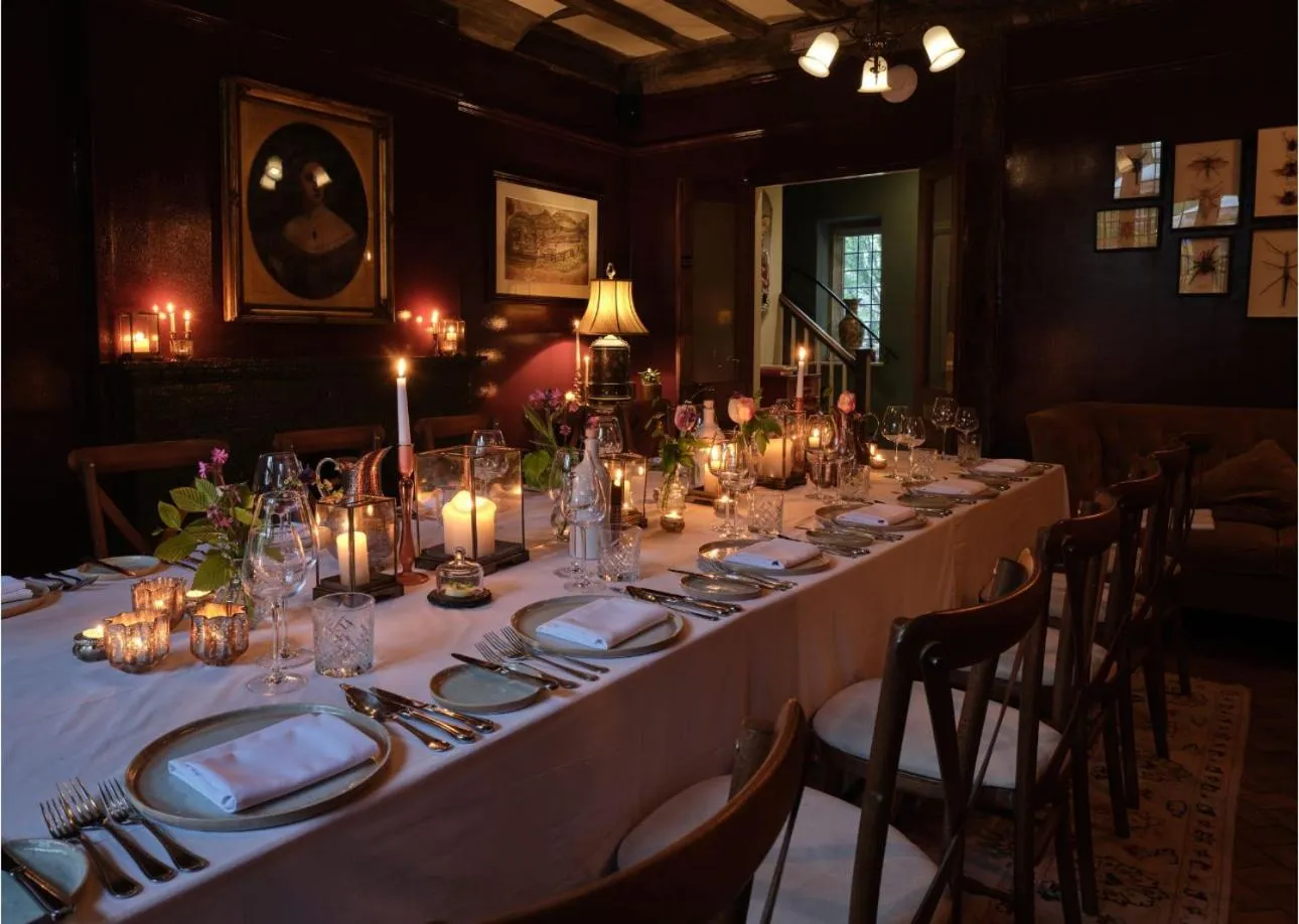 Dining area in Old Bell Hotel