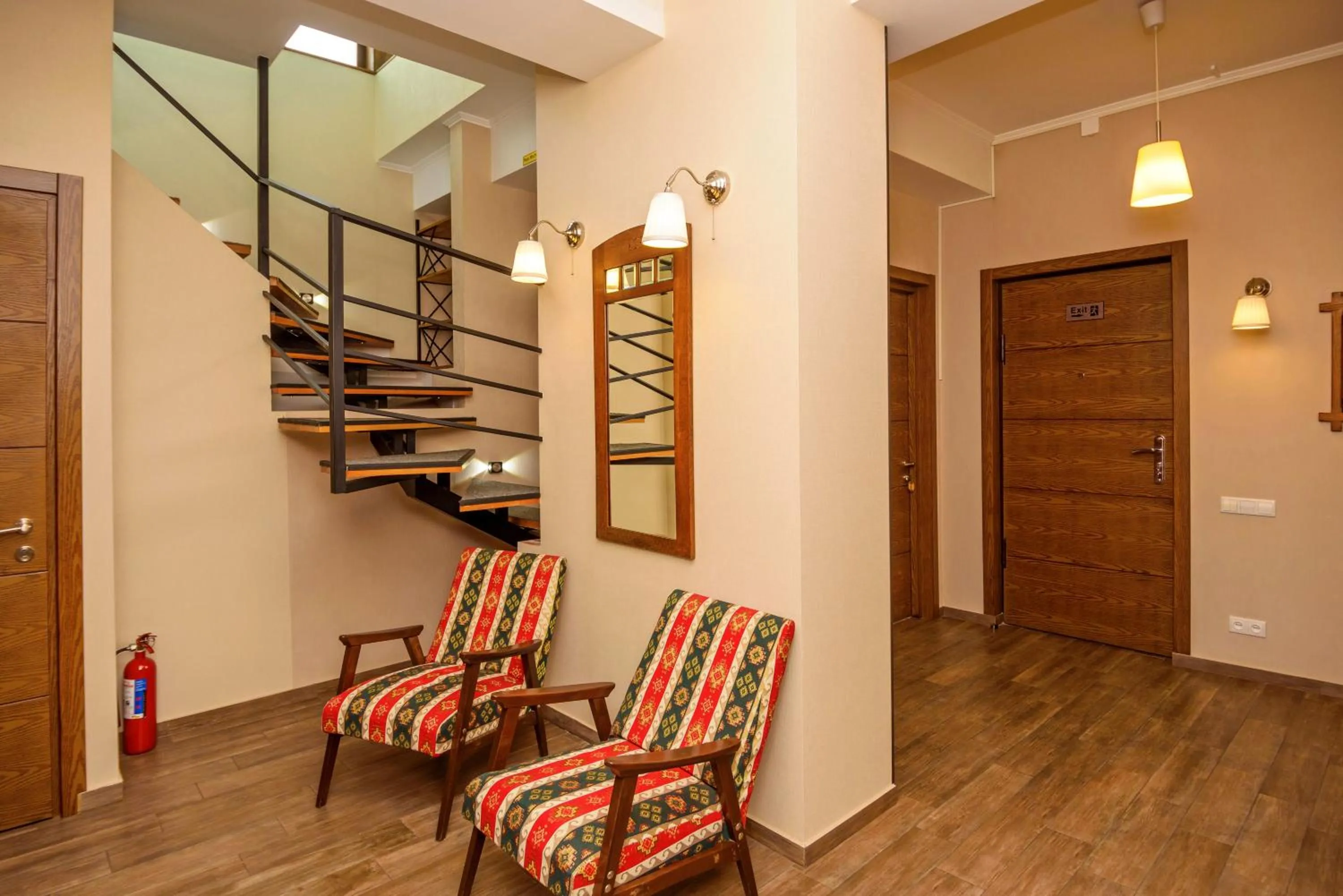 Seating area in Hotel Libretto