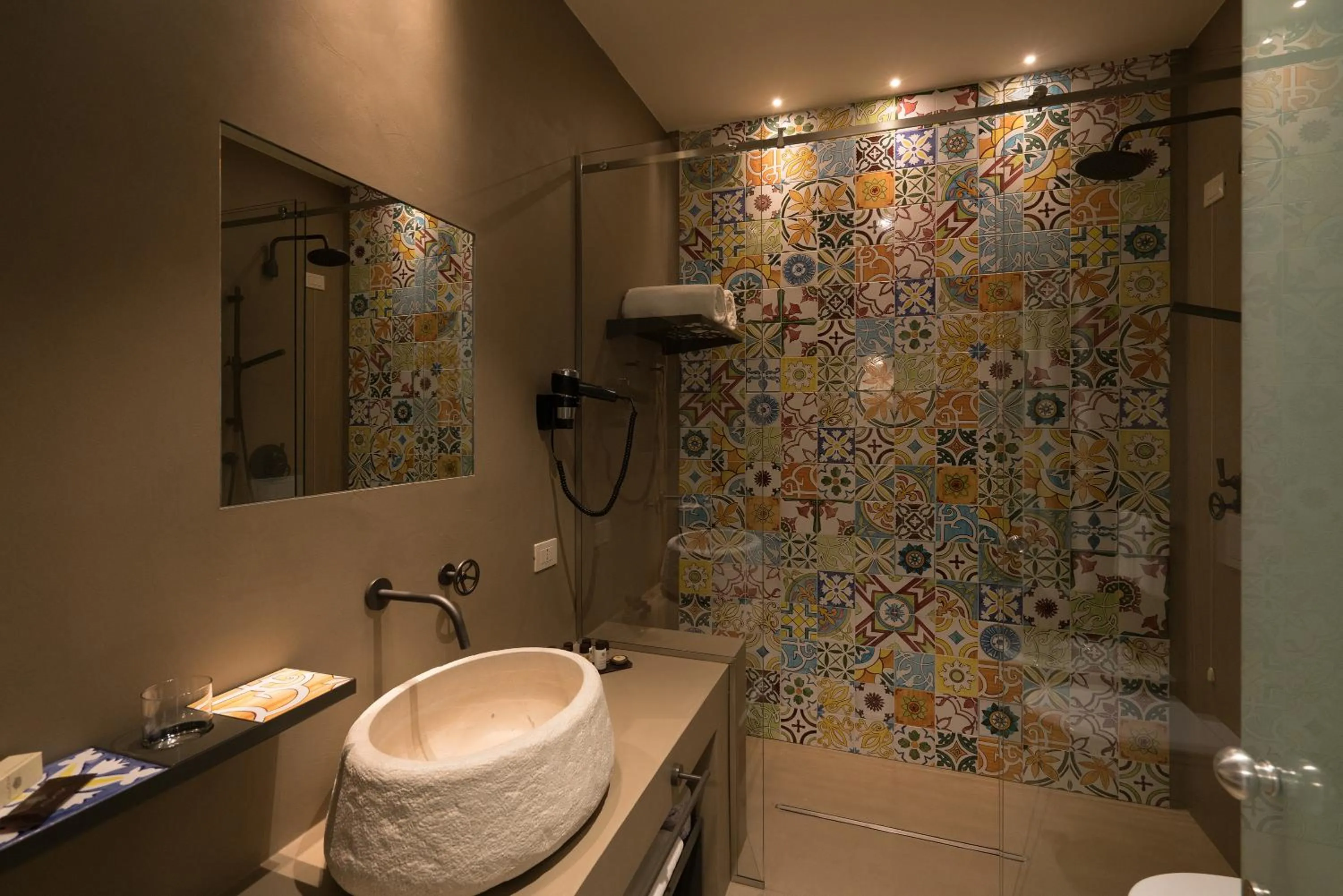 Shower in Masseria Amastuola Wine Resort