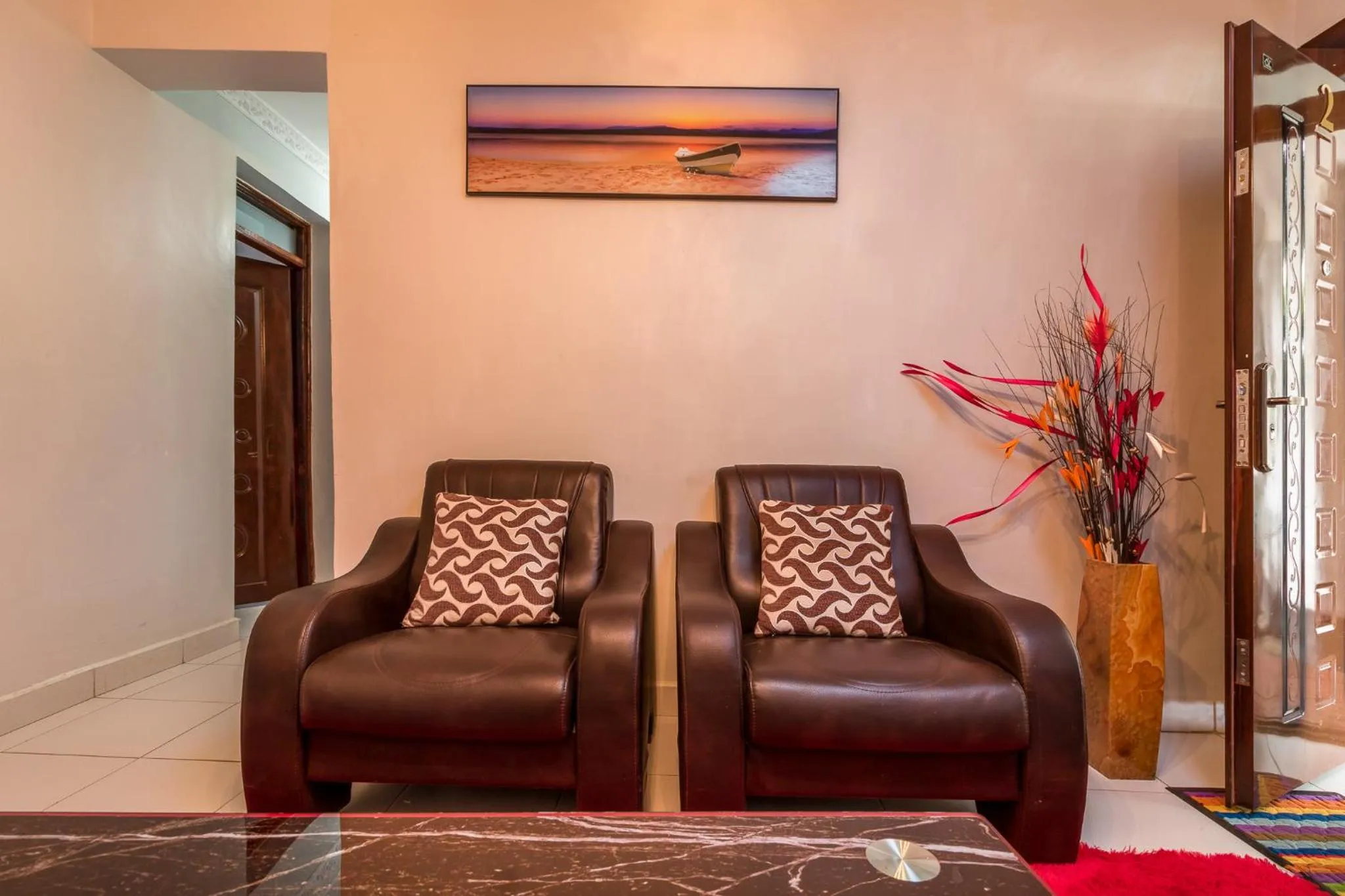 Living room in Javilla Eagles Safari Guest house