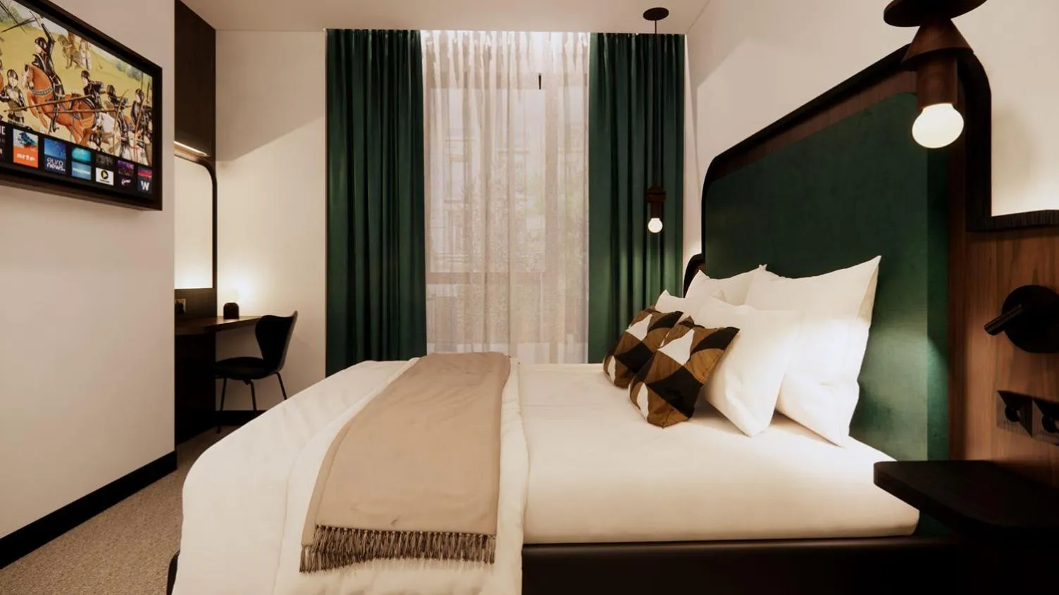 Bedroom, Bed in Hotel Le Richemont