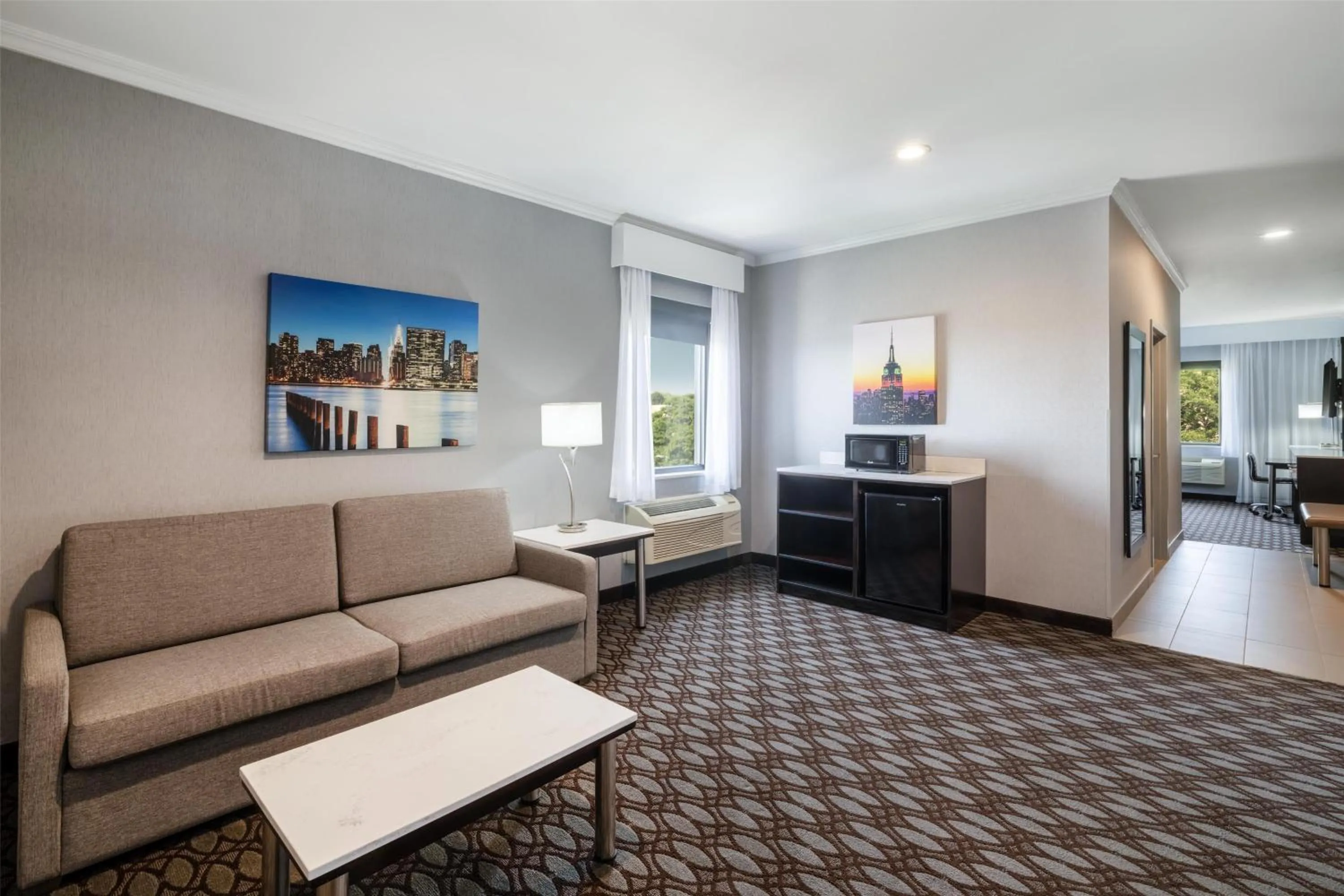 Bedroom in Best Western Premier NYC Gateway Hotel