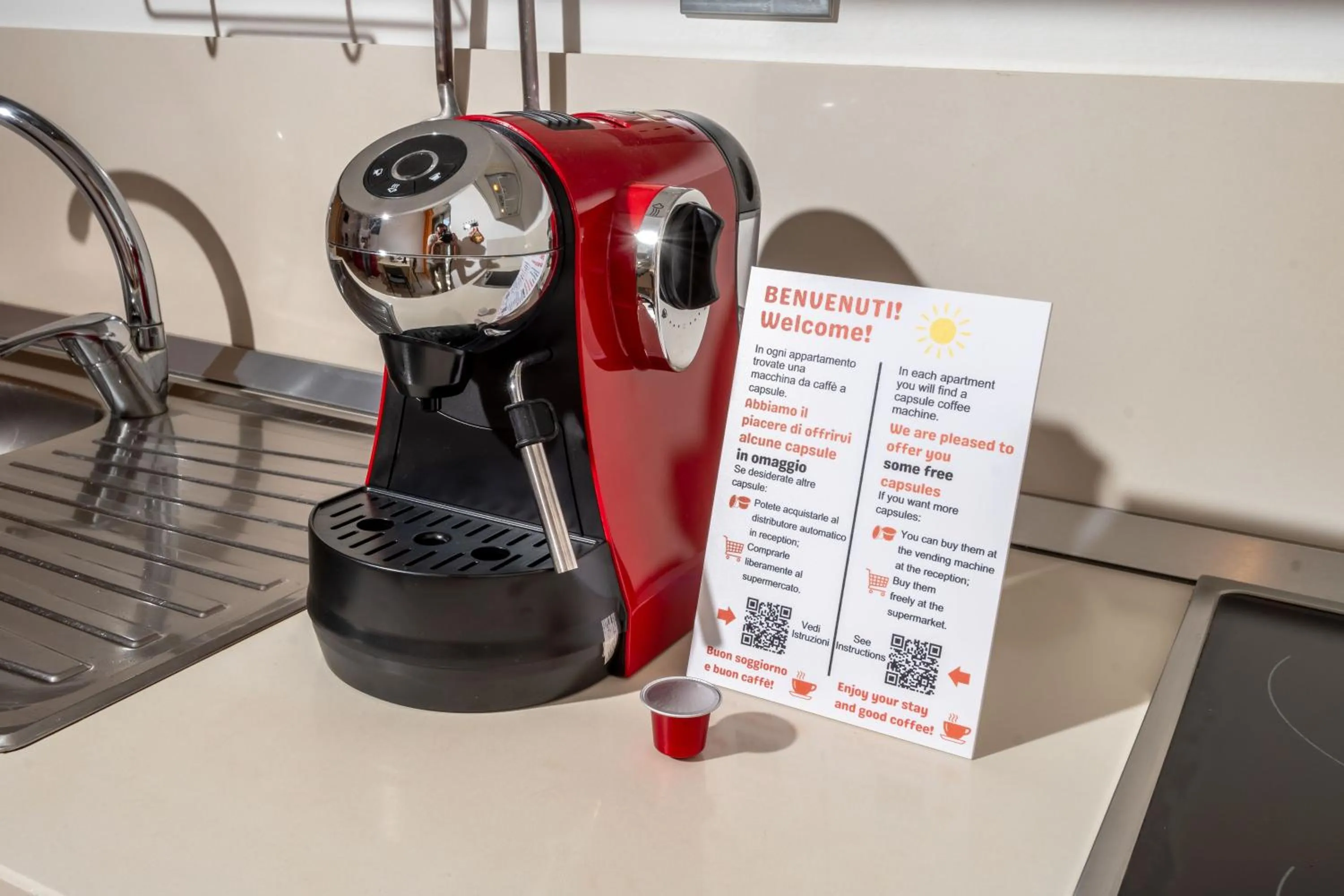 Coffee/tea facilities in Residence Marzia