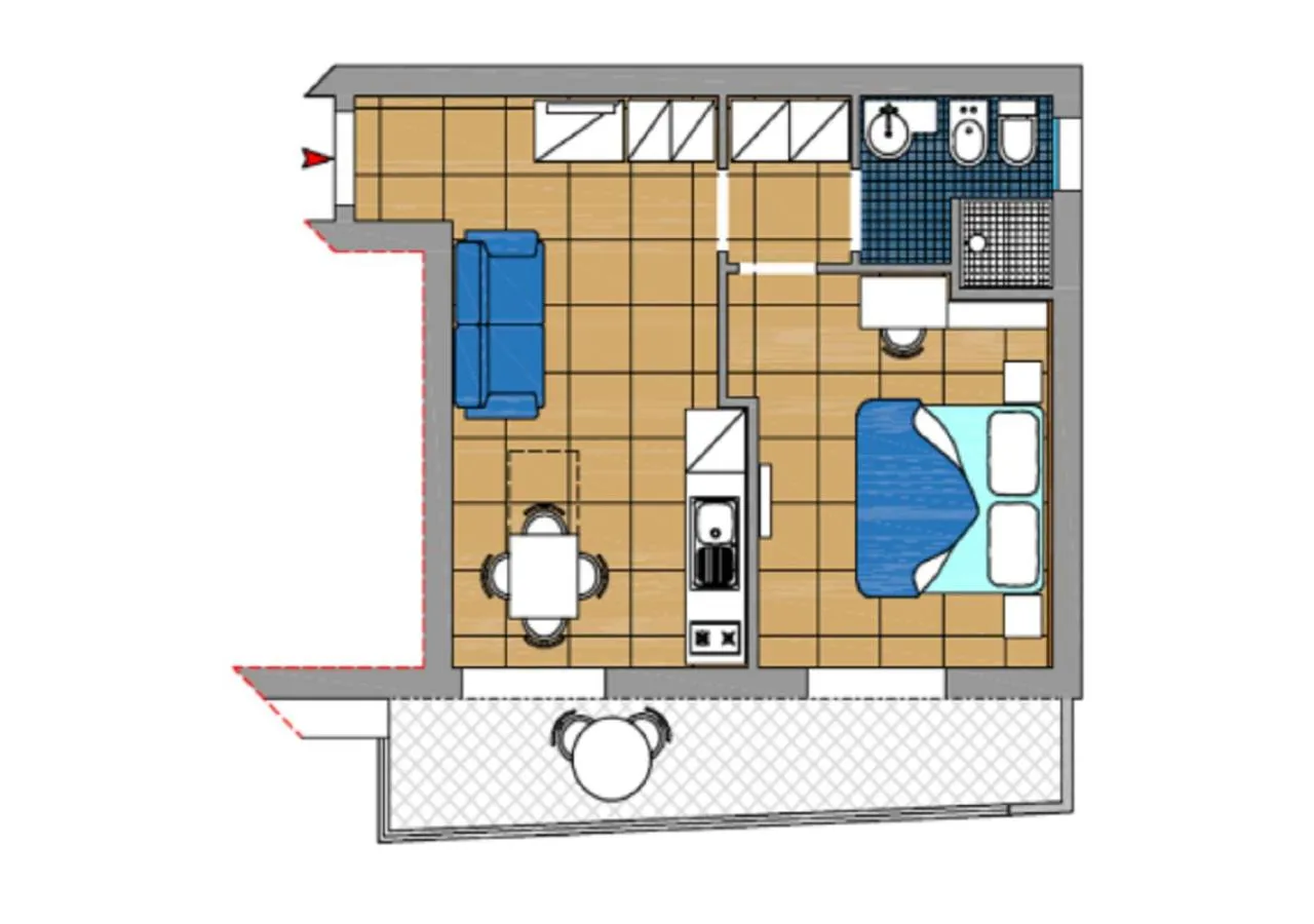 Floor plan in Residence Marzia