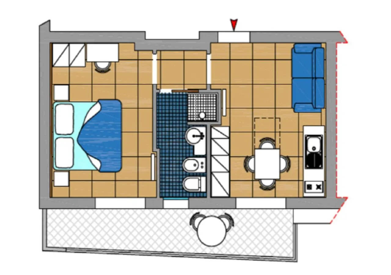 Floor plan in Residence Marzia