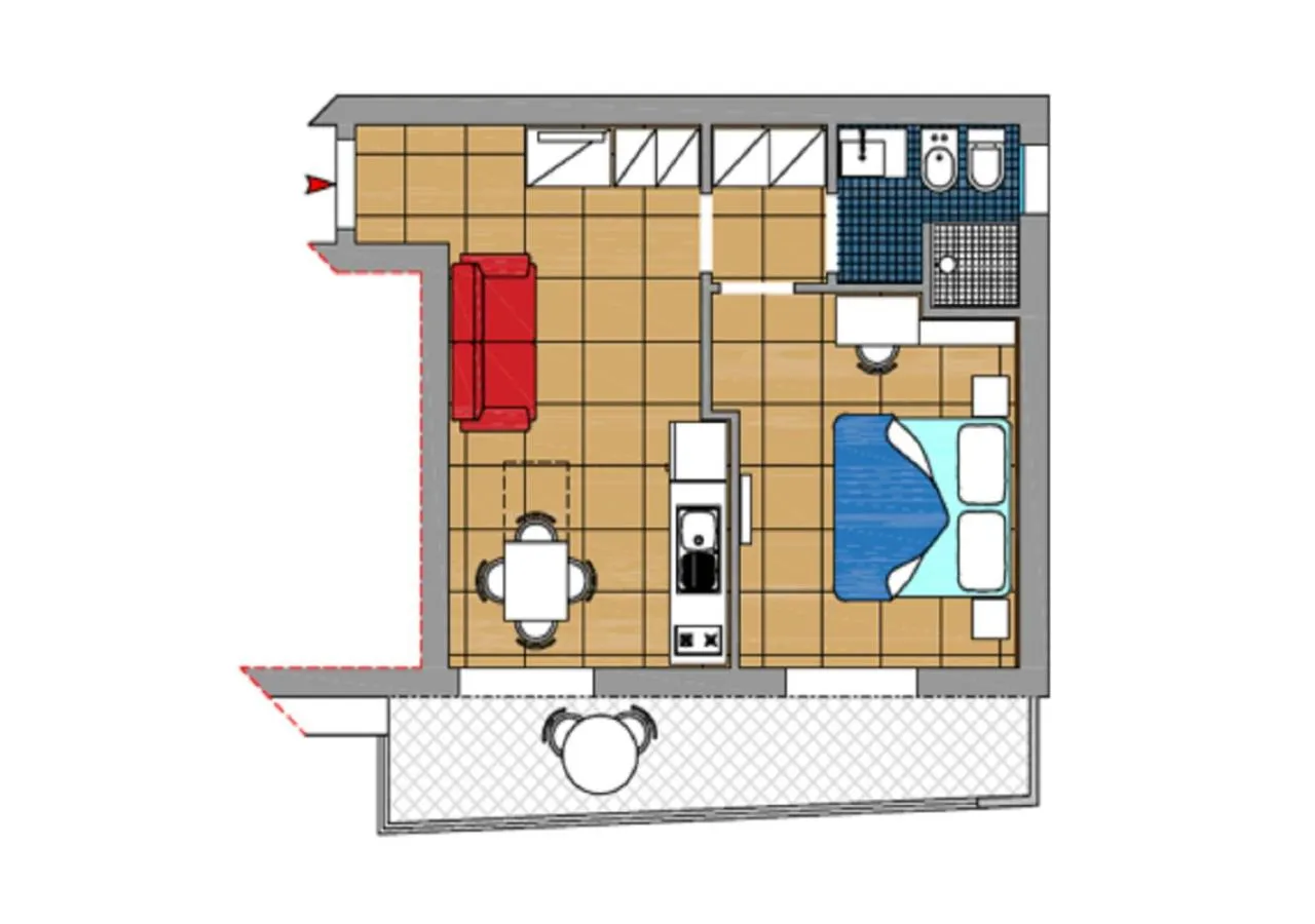 Floor plan in Residence Marzia
