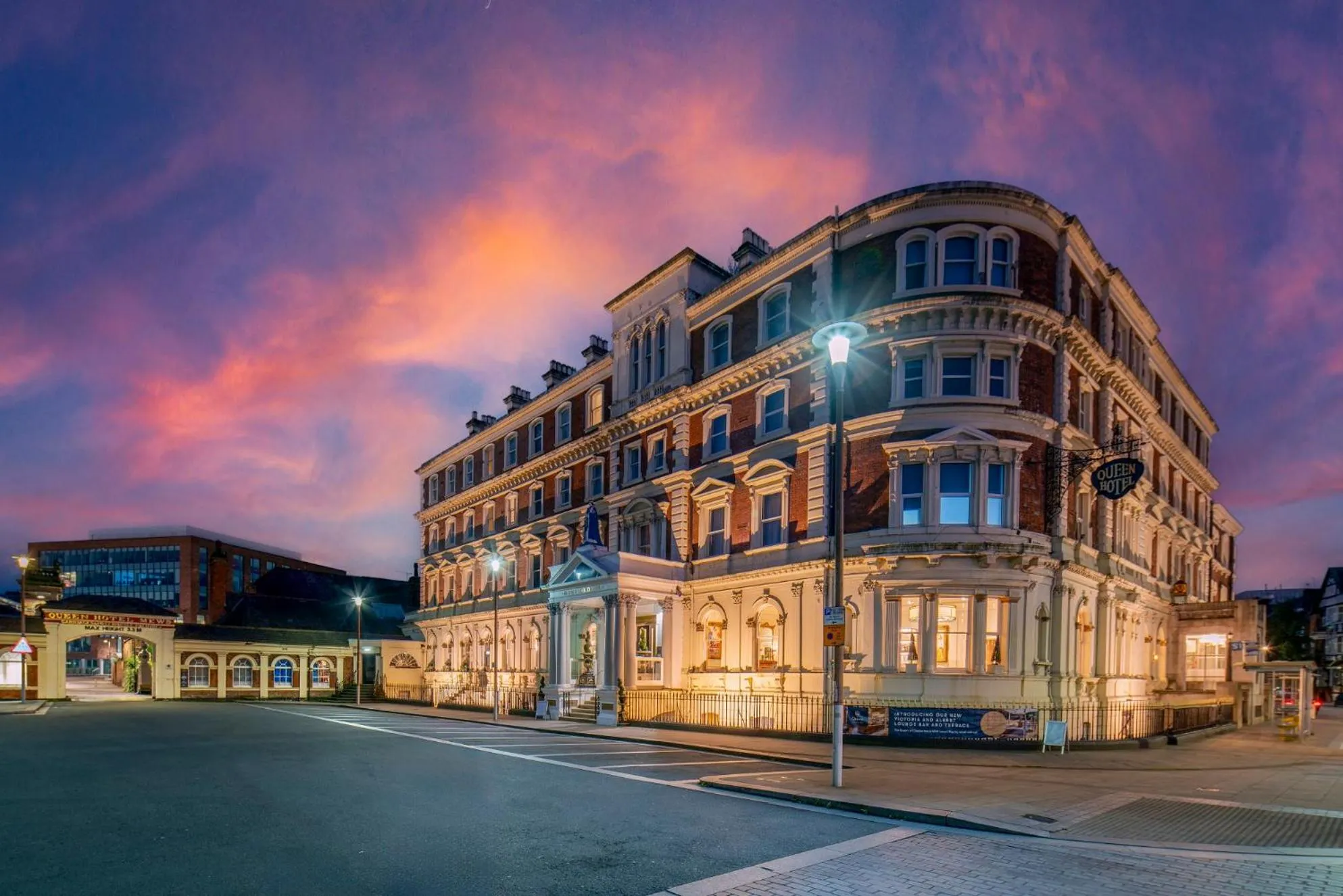 Property building in The Queen at Chester Hotel, BW Premier Collection