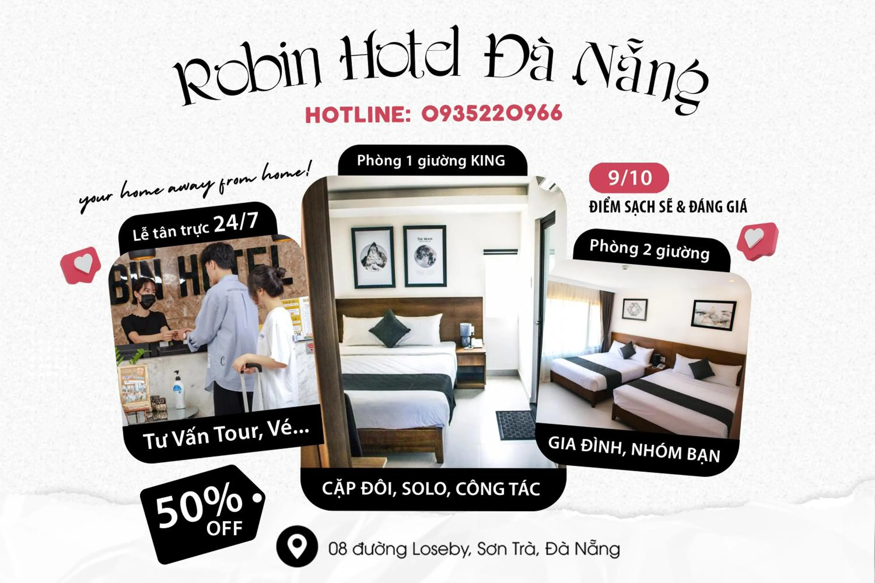 Logo/Certificate/Sign, Bed in Robin Hotel Danang