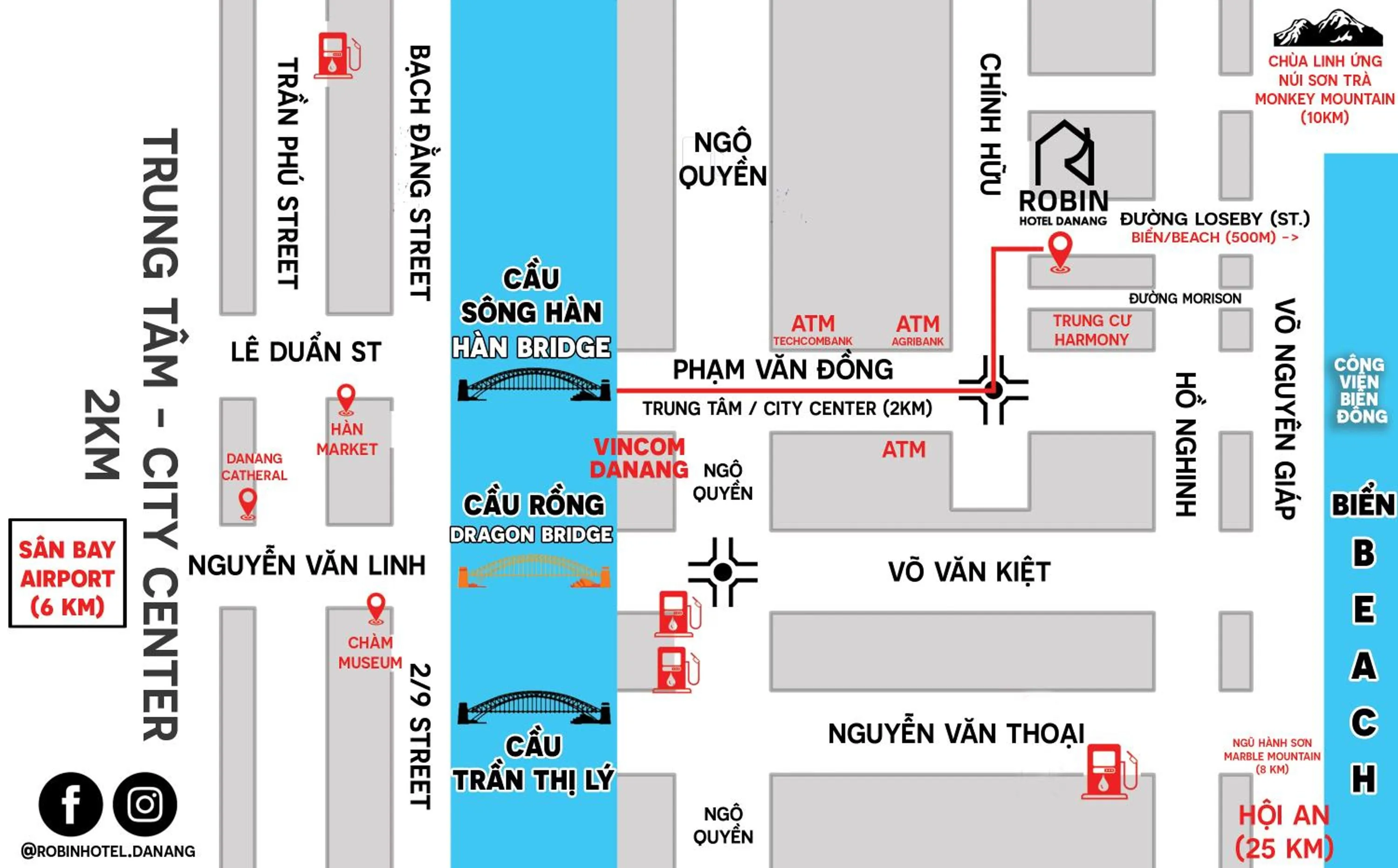 Location in Robin Hotel Danang