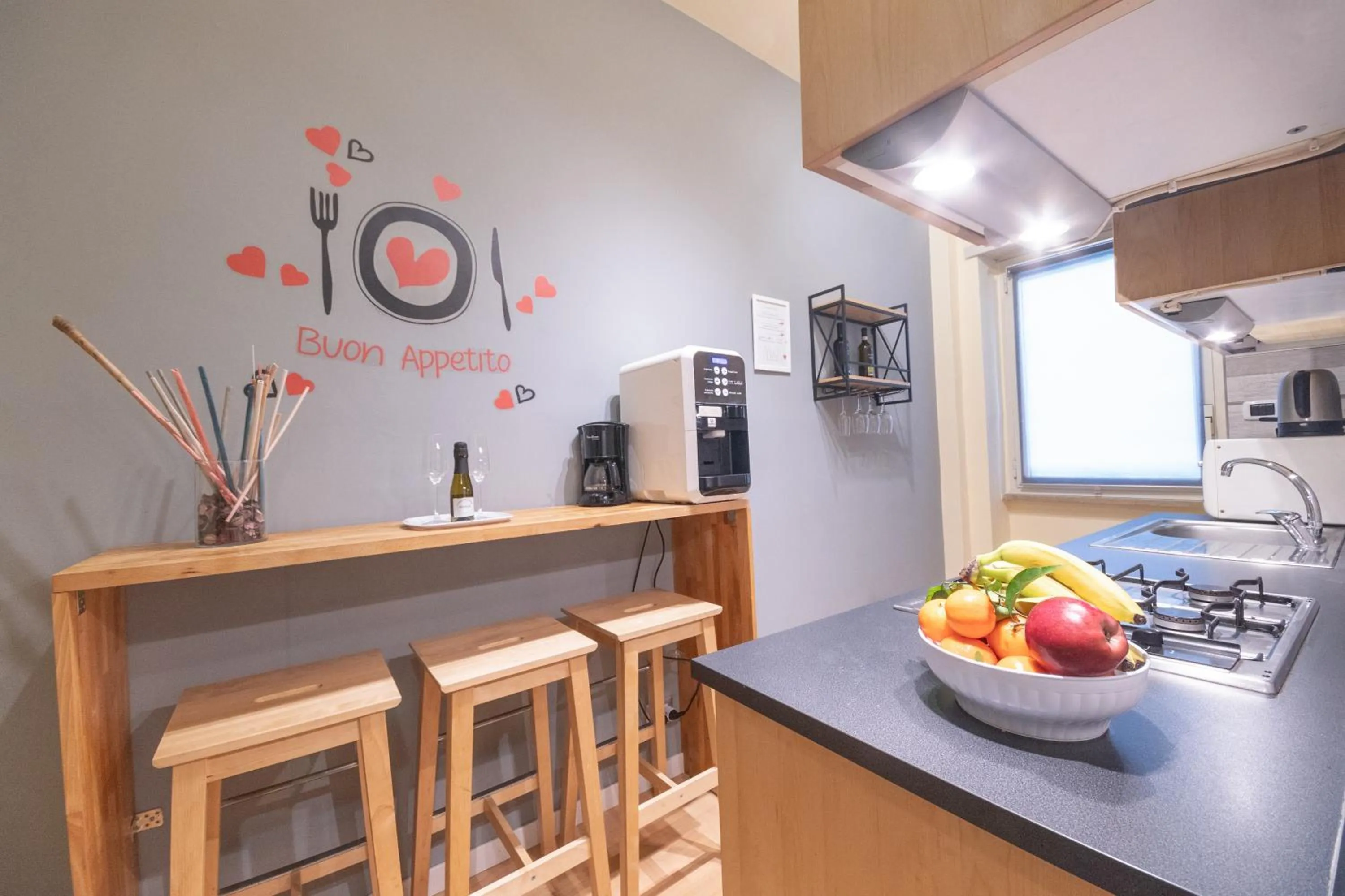 kitchen in Le Piazze di Roma Sweet Apartment