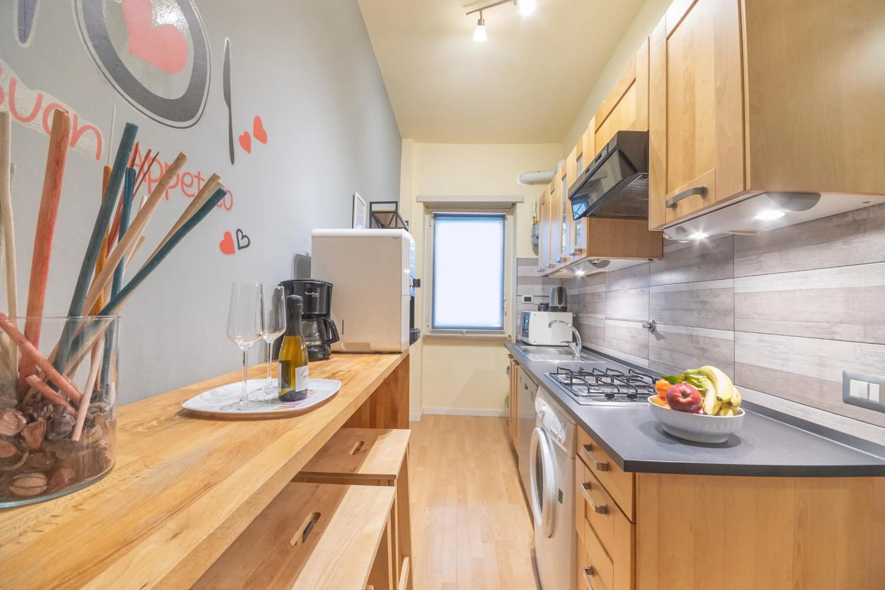 kitchen in Le Piazze di Roma Sweet Apartment