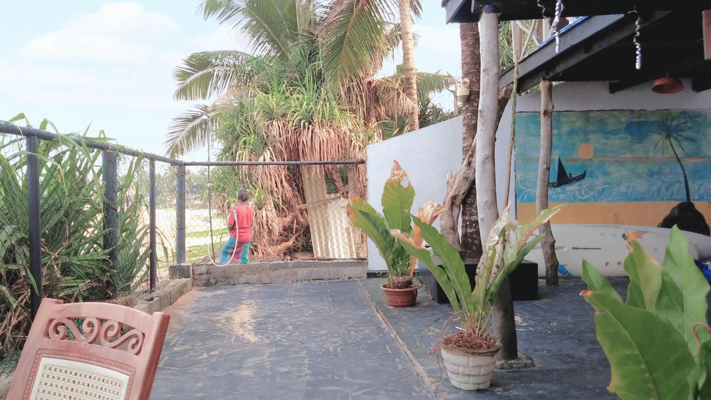 Garden view in Villa crocodile beach