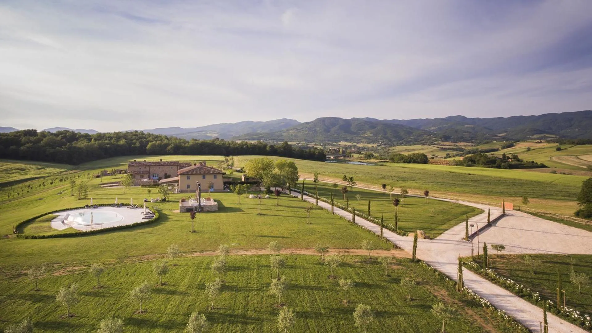 Bird's eye view in Tenuta Le Tre Virtù