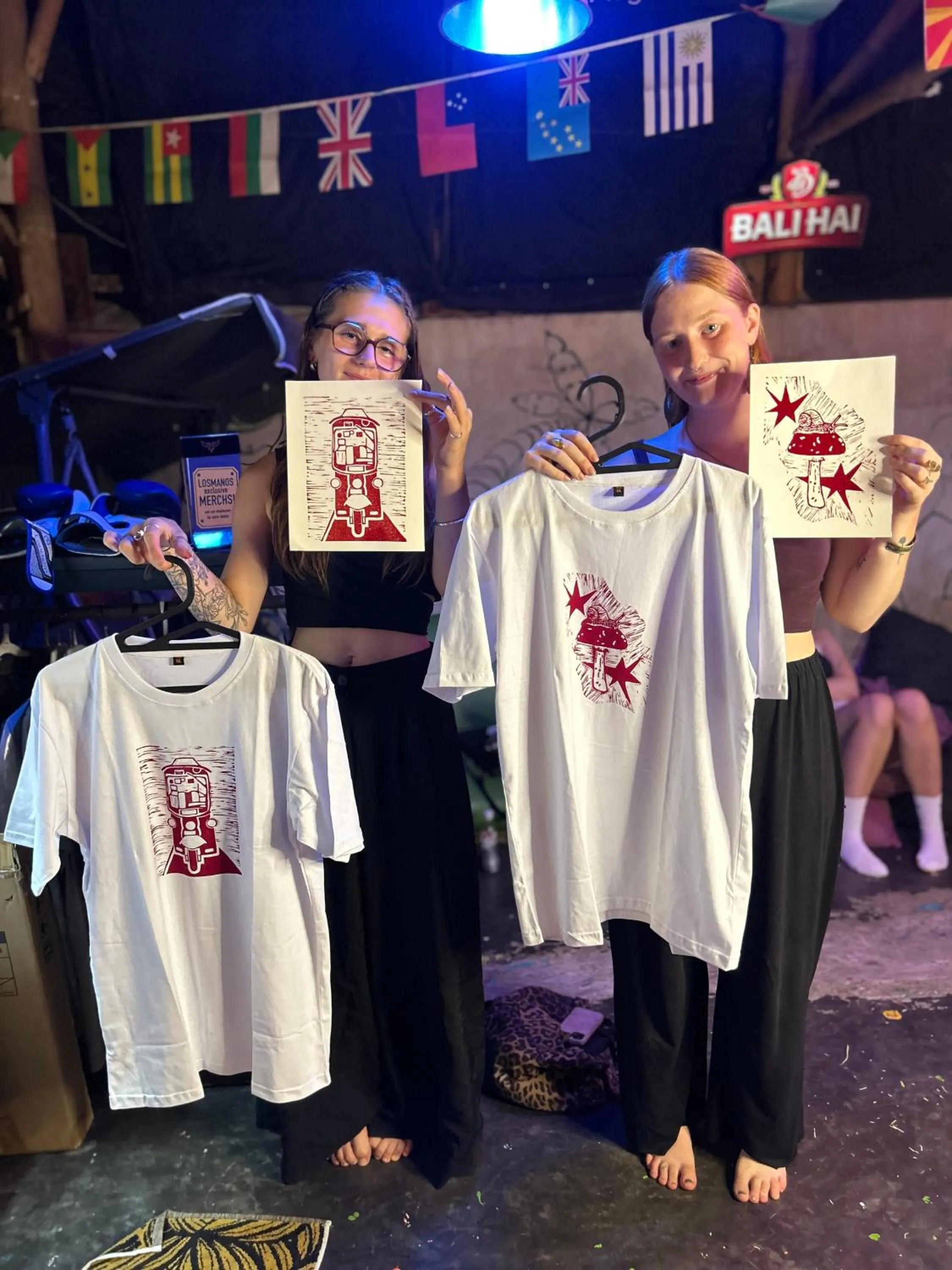 group of guests in Losmanos Hostel