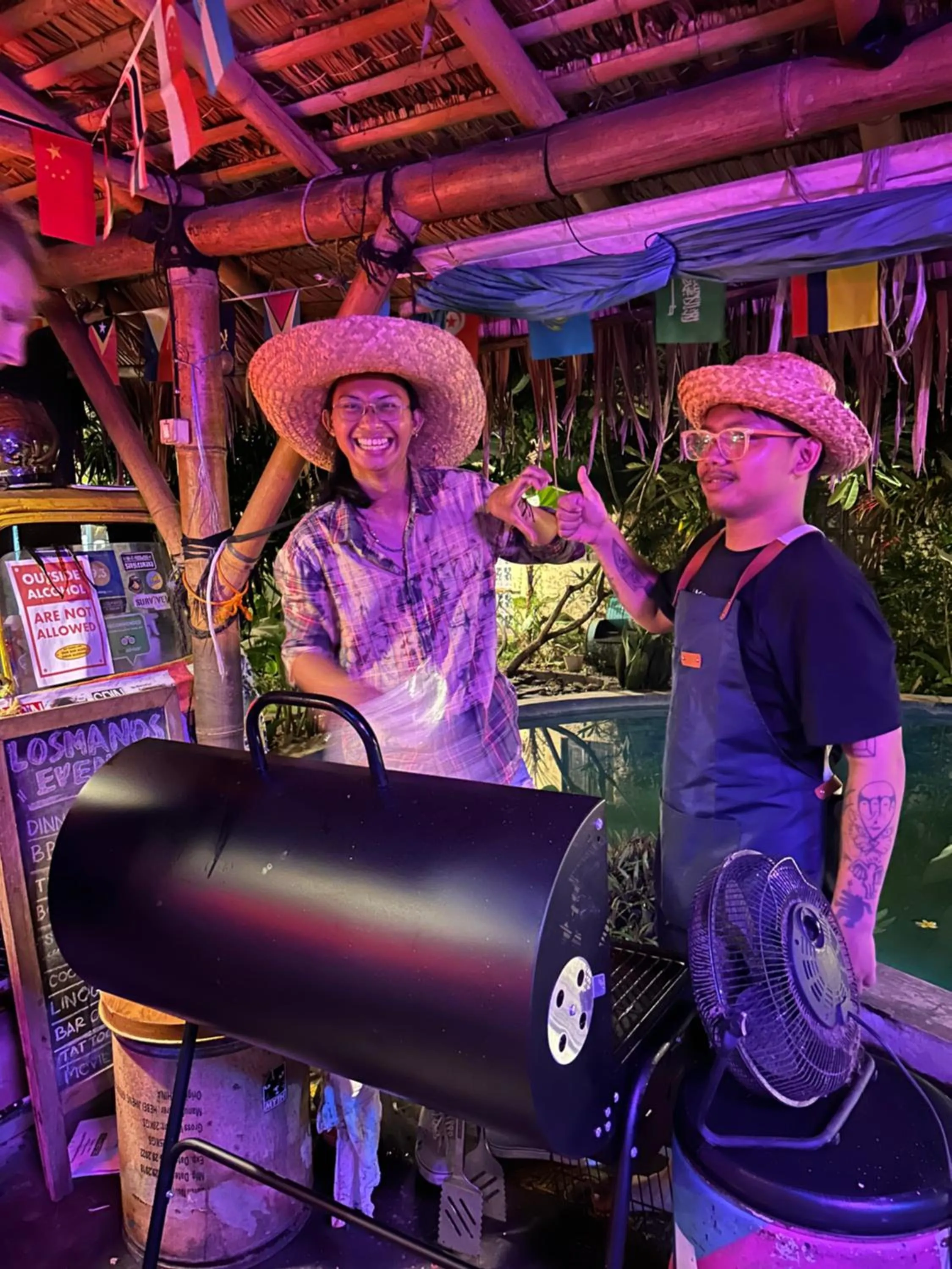 BBQ facilities in Losmanos Hostel