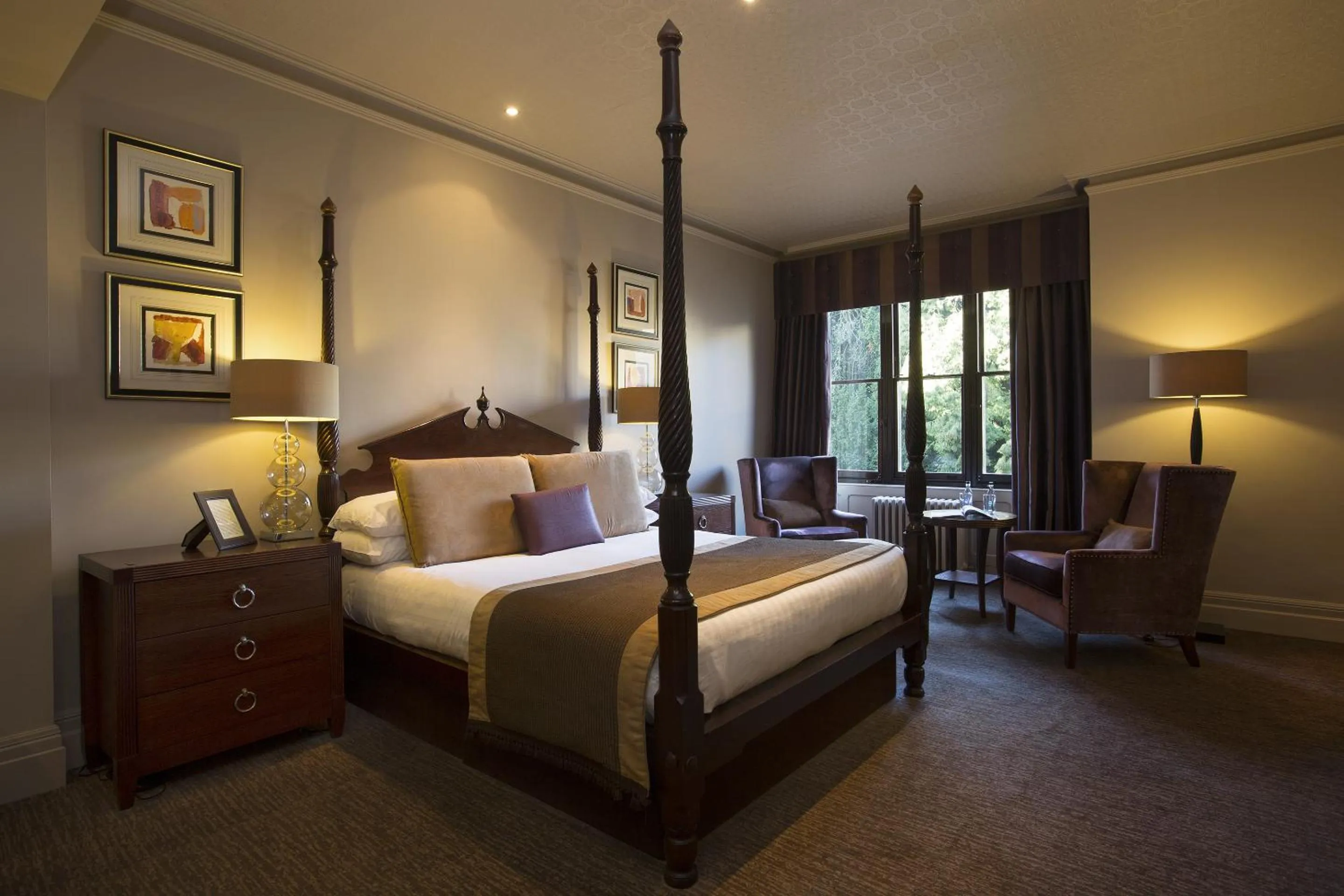 Bedroom, Bed in Nutfield Priory Hotel & Spa