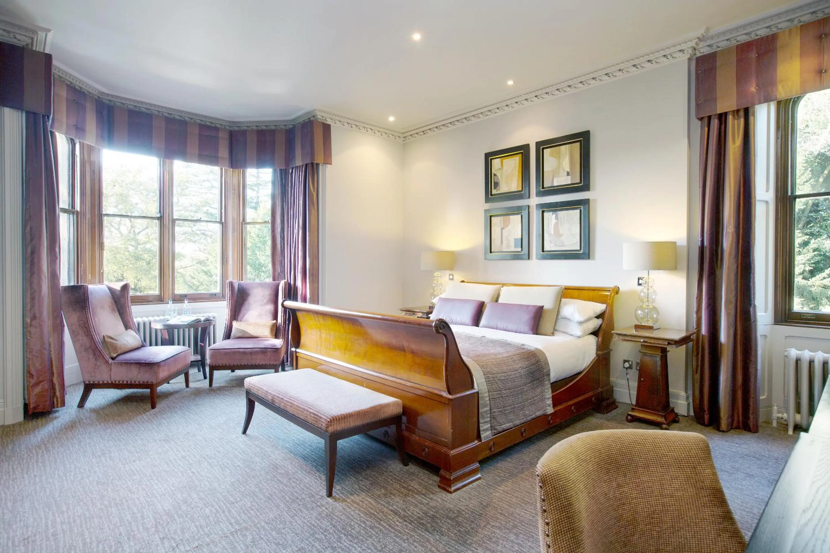 Bedroom, Bed in Nutfield Priory Hotel & Spa