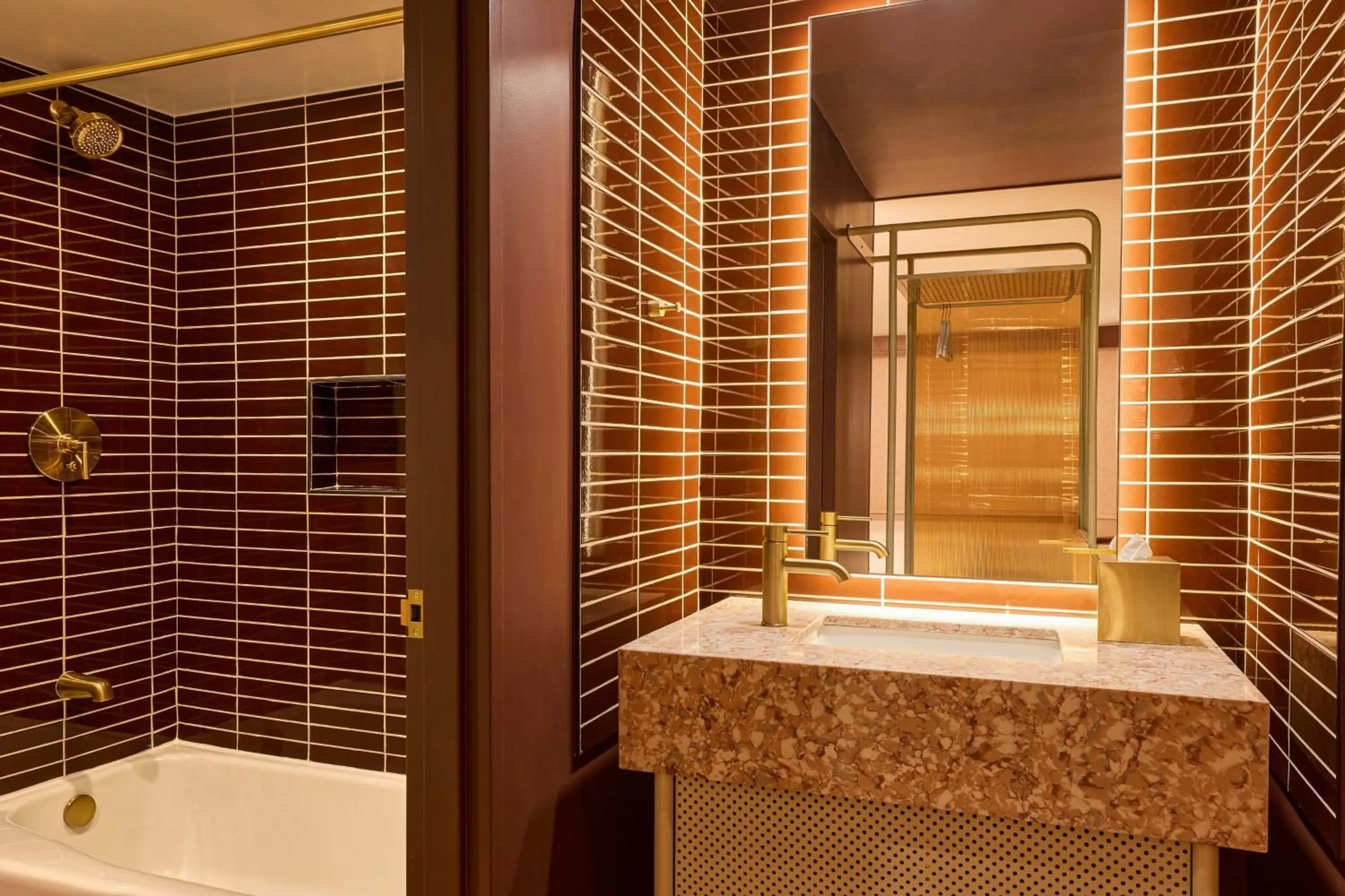 Bathroom in Downright Austin, A Renaissance Hotel