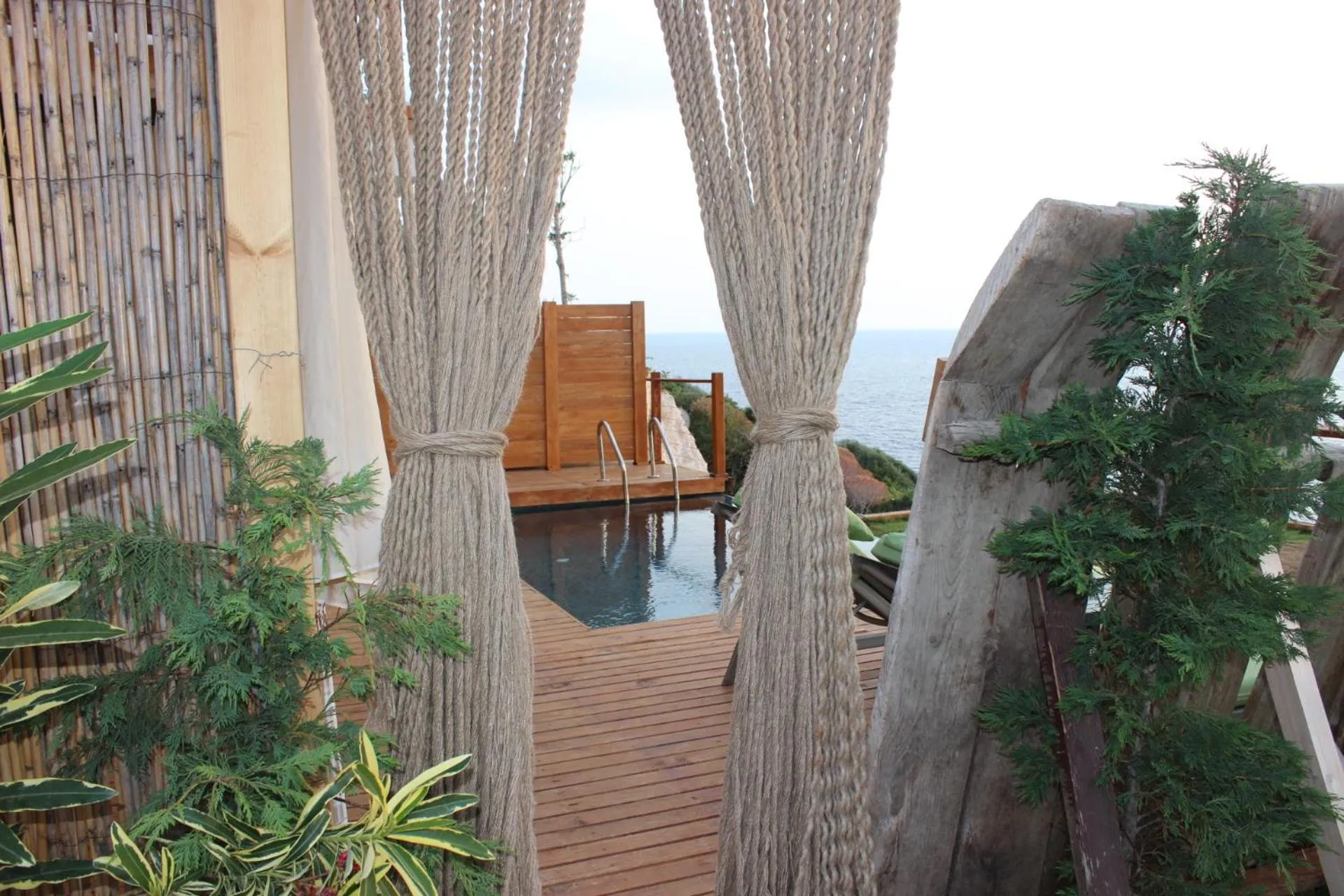 Pool view in Mandalina Suites