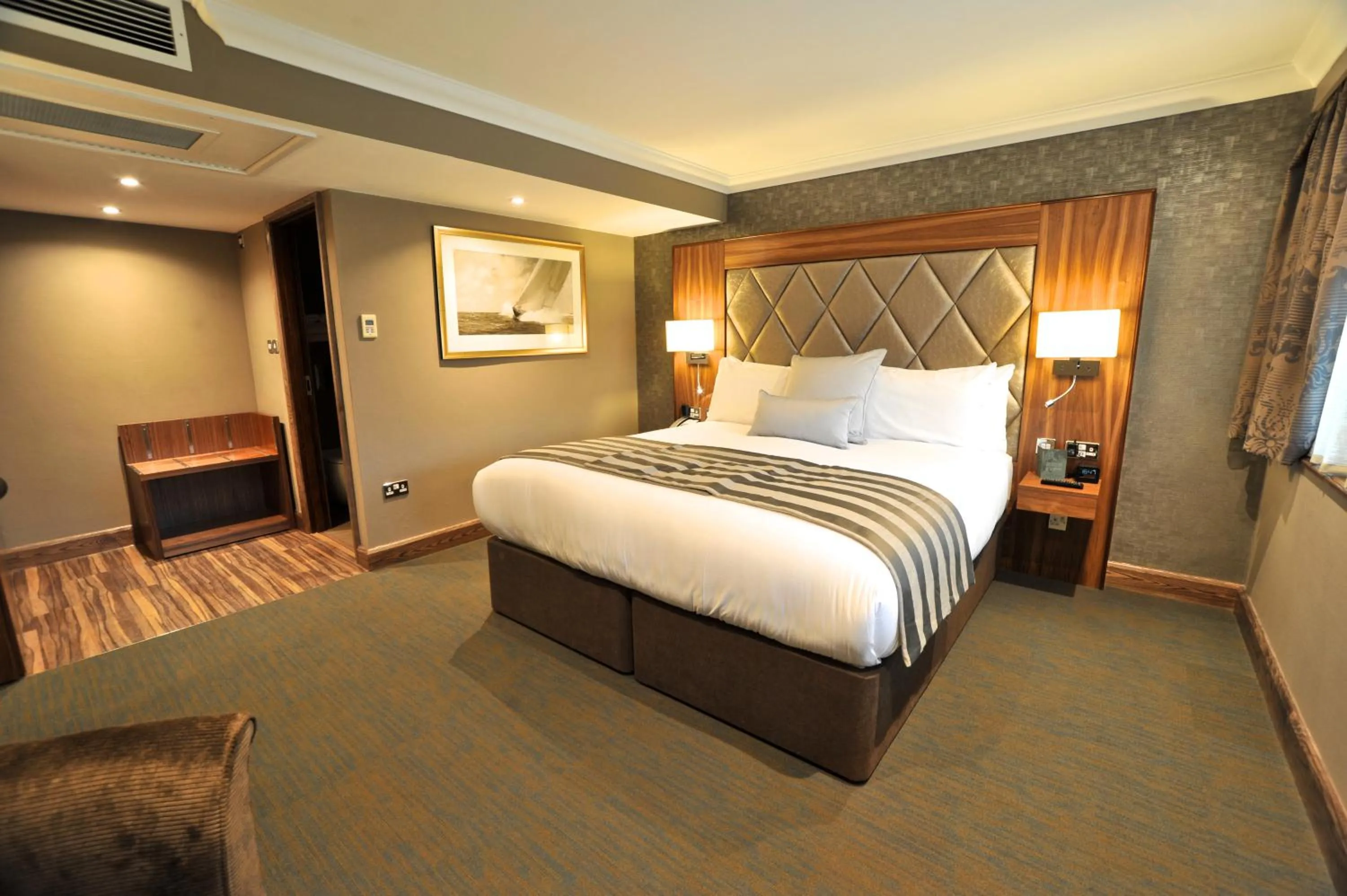 Bedroom, Bed in Frensham Pond Country House Hotel & Spa