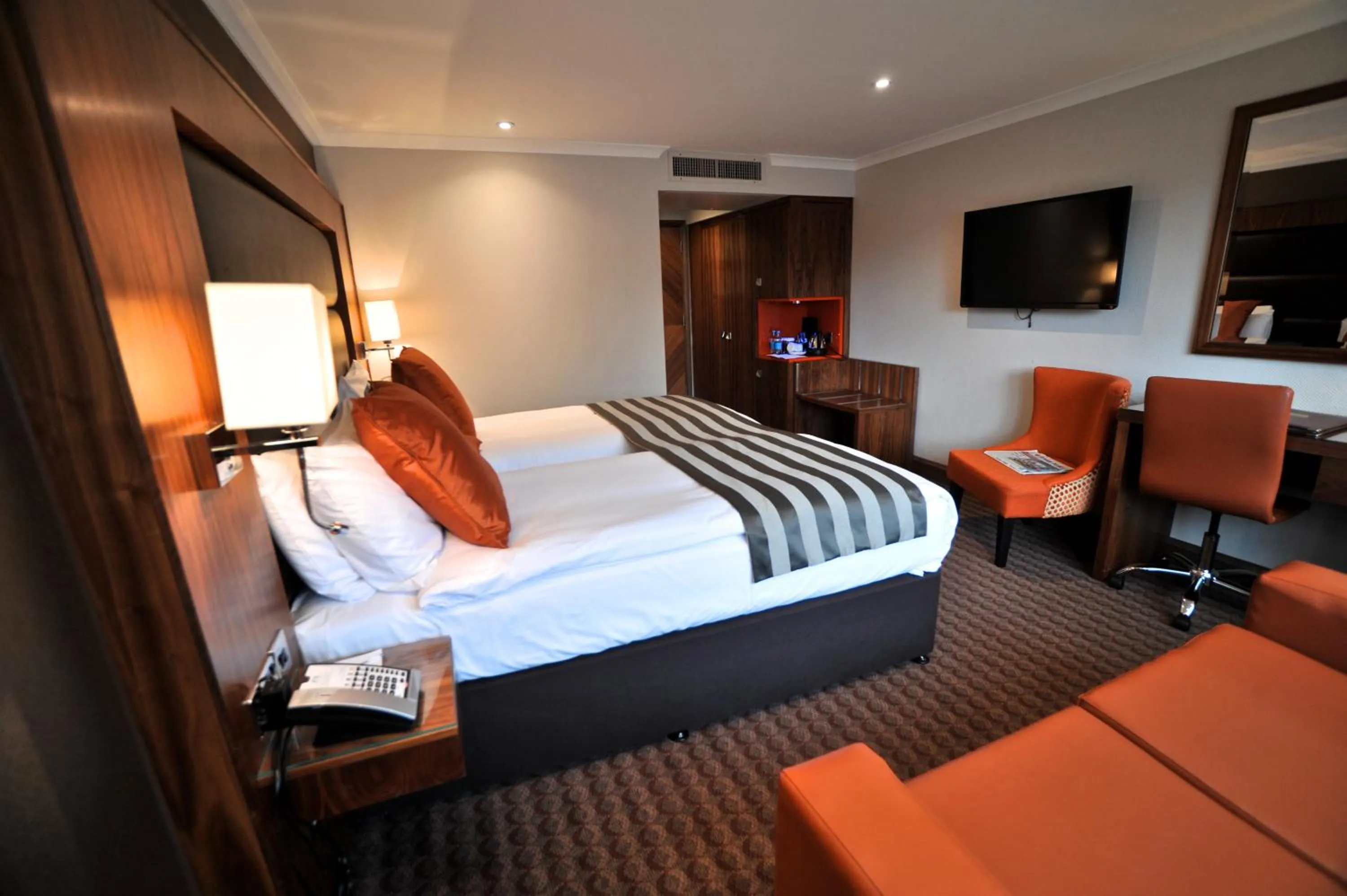 Bedroom, Bed in Frensham Pond Country House Hotel & Spa