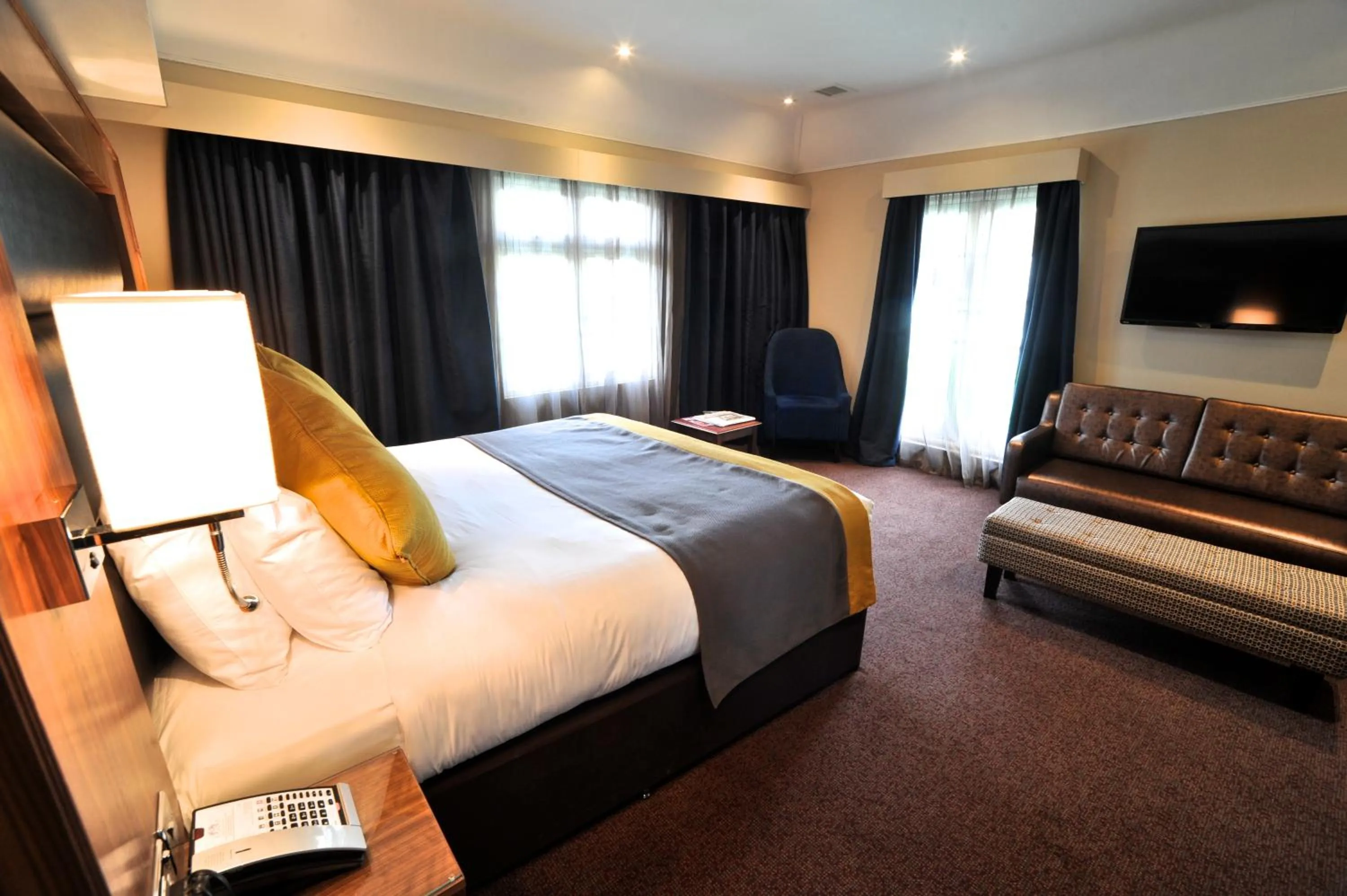 Bedroom, Bed in Frensham Pond Country House Hotel & Spa